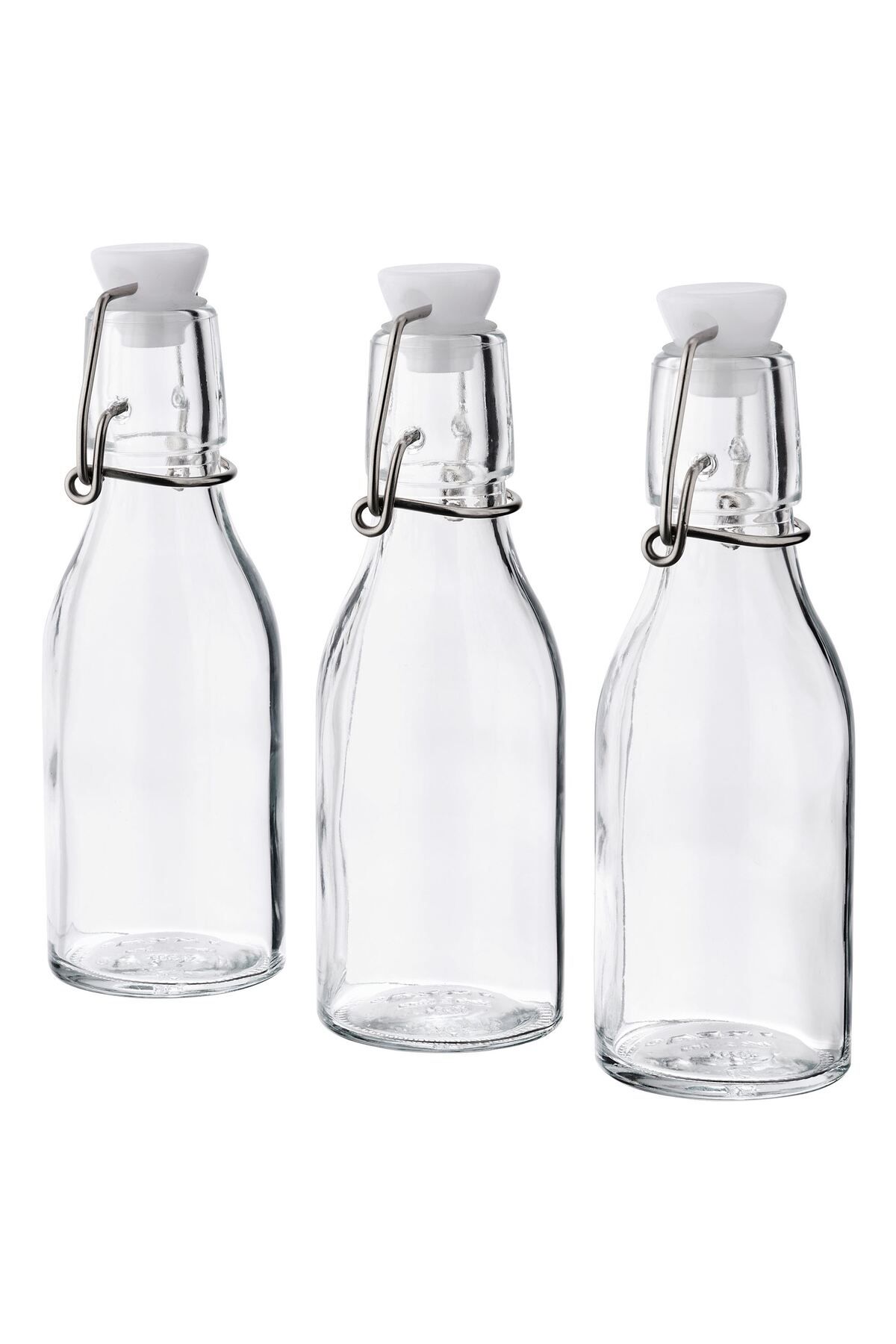 IKEA KORKEN su şişesi, cam, 15 cl, 3 adet