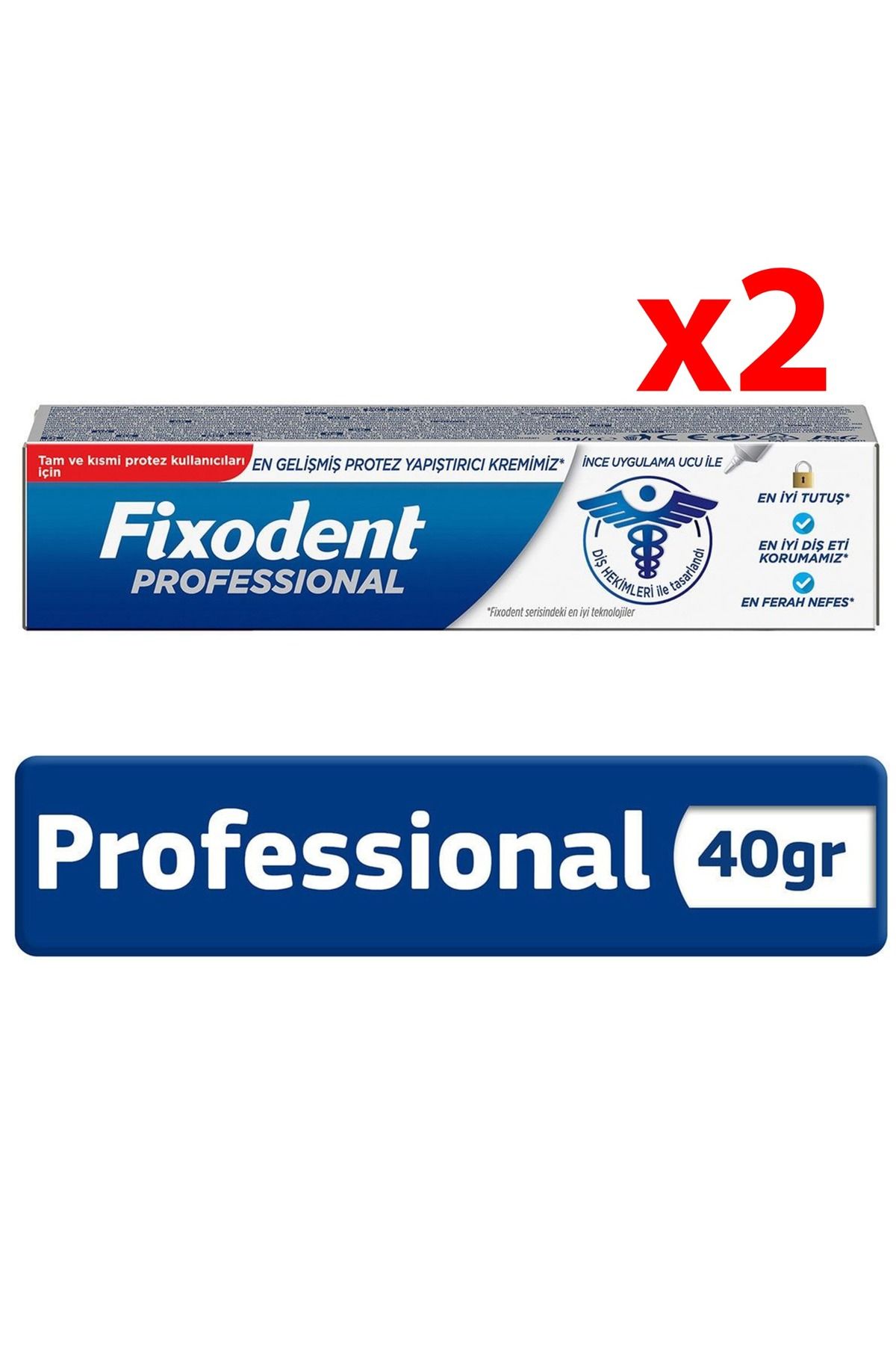 Fixodent Professıonal 40 gr - 2 Adet