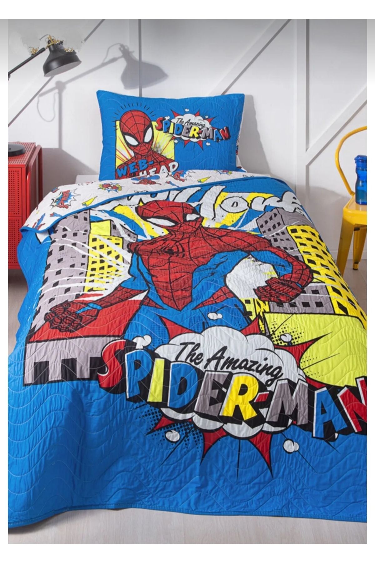 Özdilek Spiderman Disney Yatak Örtüsü2 Parça ( 1 Ad Yatak Örtüsü - 1 Ad Yastık Kılıfı )