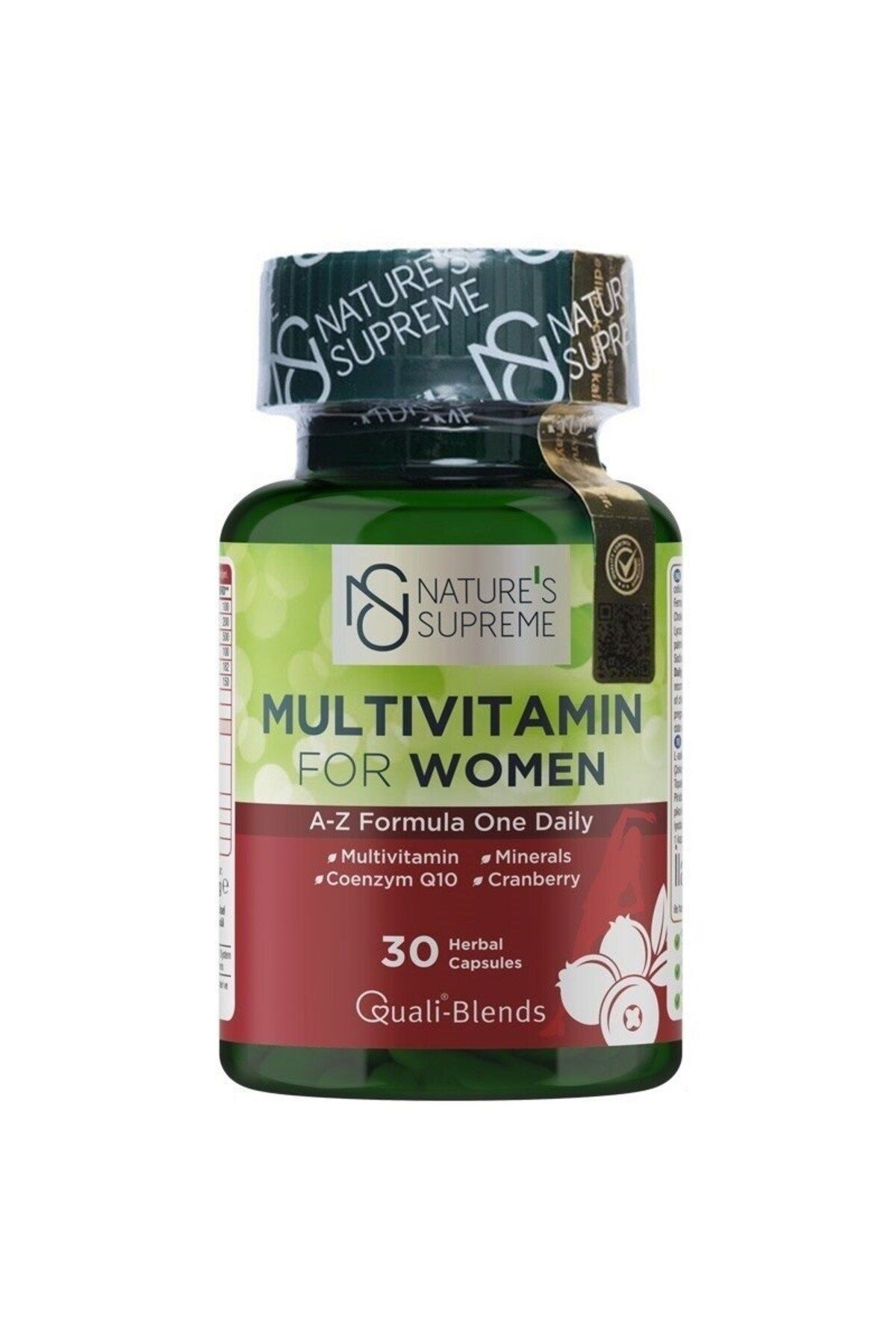 Natures Supreme Multivitamin for Women 30 Kapsül