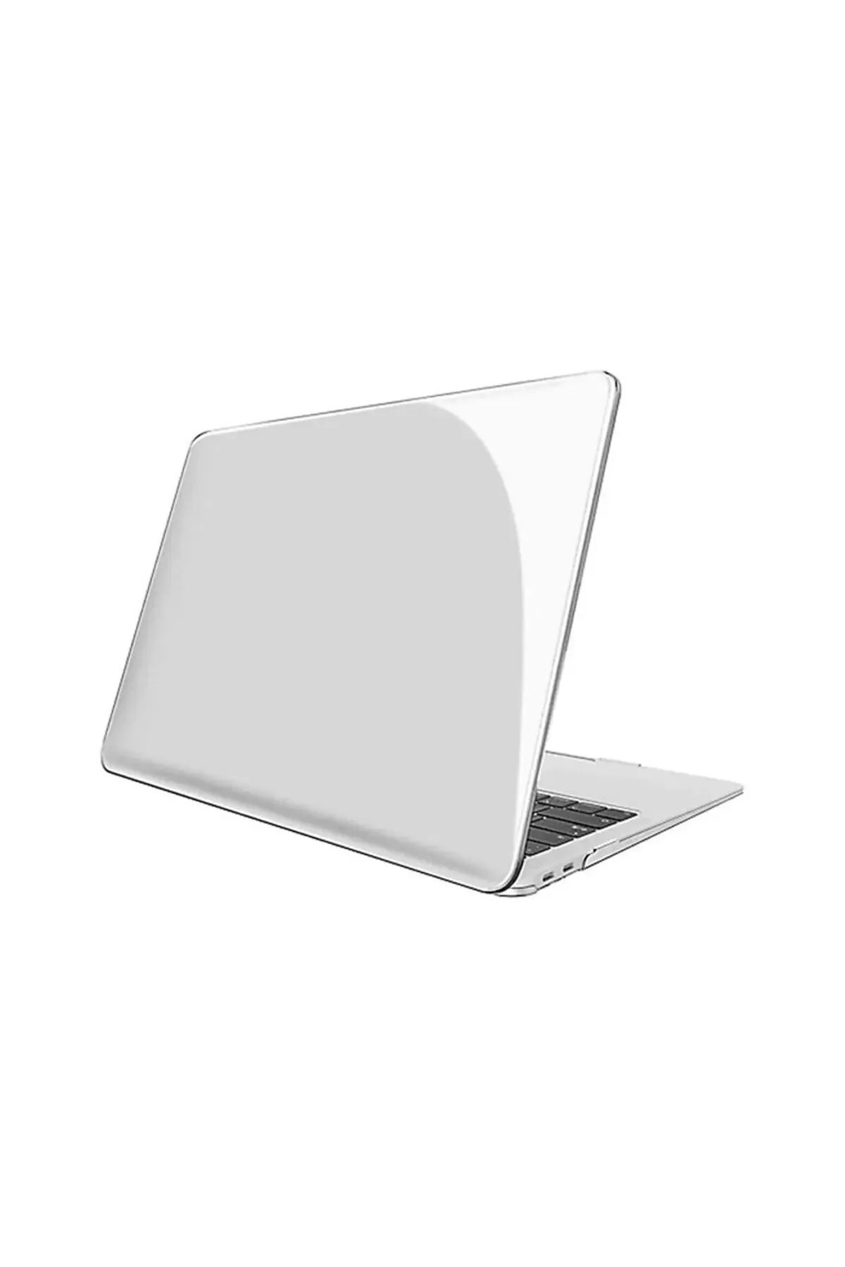 Fibaks Apple Macbook Air 2023 M2 M3 Çip 15 Inç A2941 A3114 Kılıf Şeffaf Transparan Tam Koruyucu Kapak
