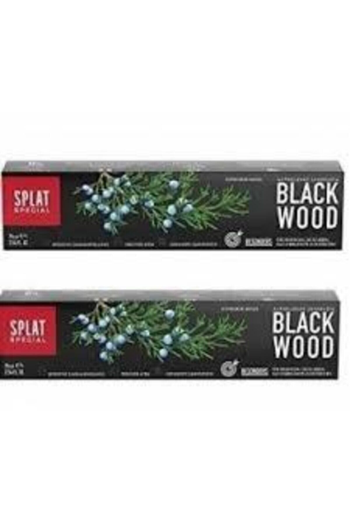 Splat Blackwood Siyah Beyazlatıcı Diş Macunu 2'li 75ml 75ml