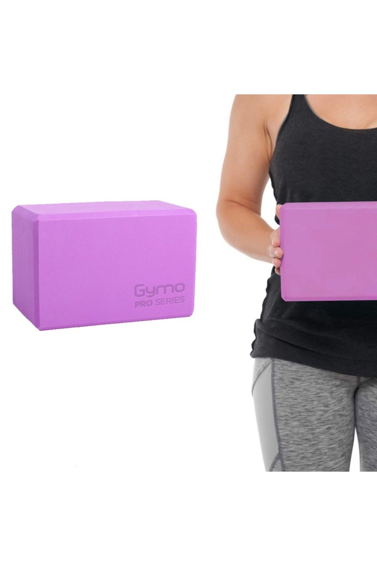 Gymo Pro Series Büyük Boy Yoga Blok Lila