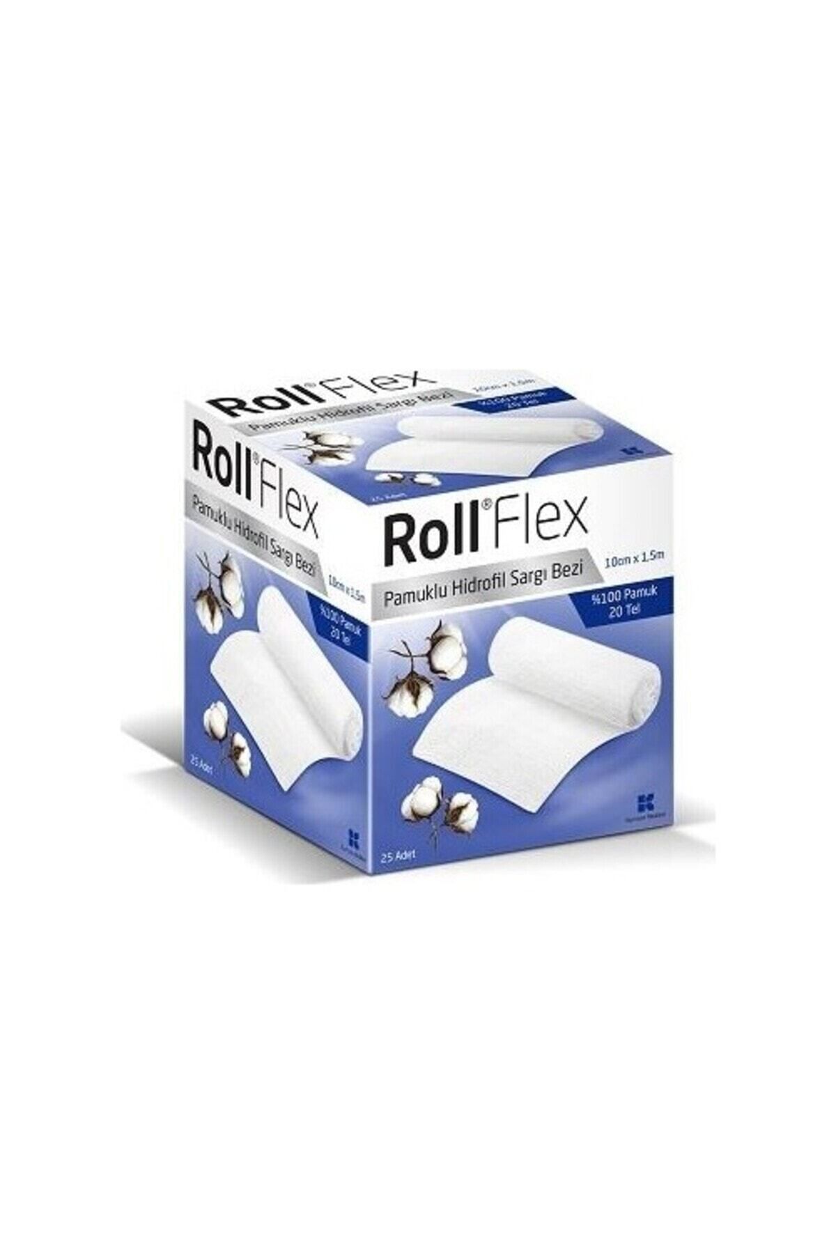 Roll Flex 10cmx1.5m 25 Adet Pamuklu Hidrofil Sargı Bezi