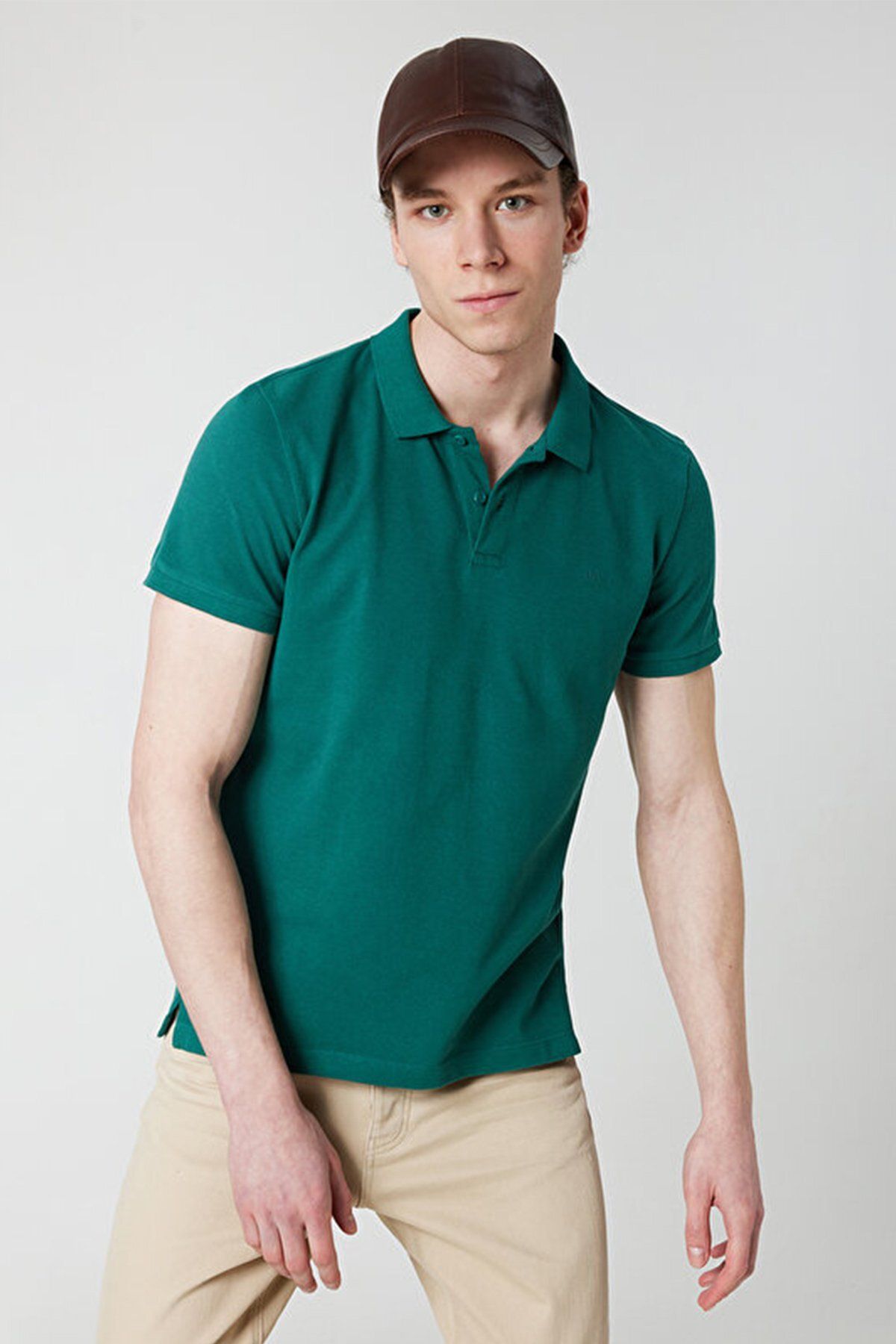Loft Erkek Regular Fit Koyu Yeşil Polo Tshirt LF2029280
