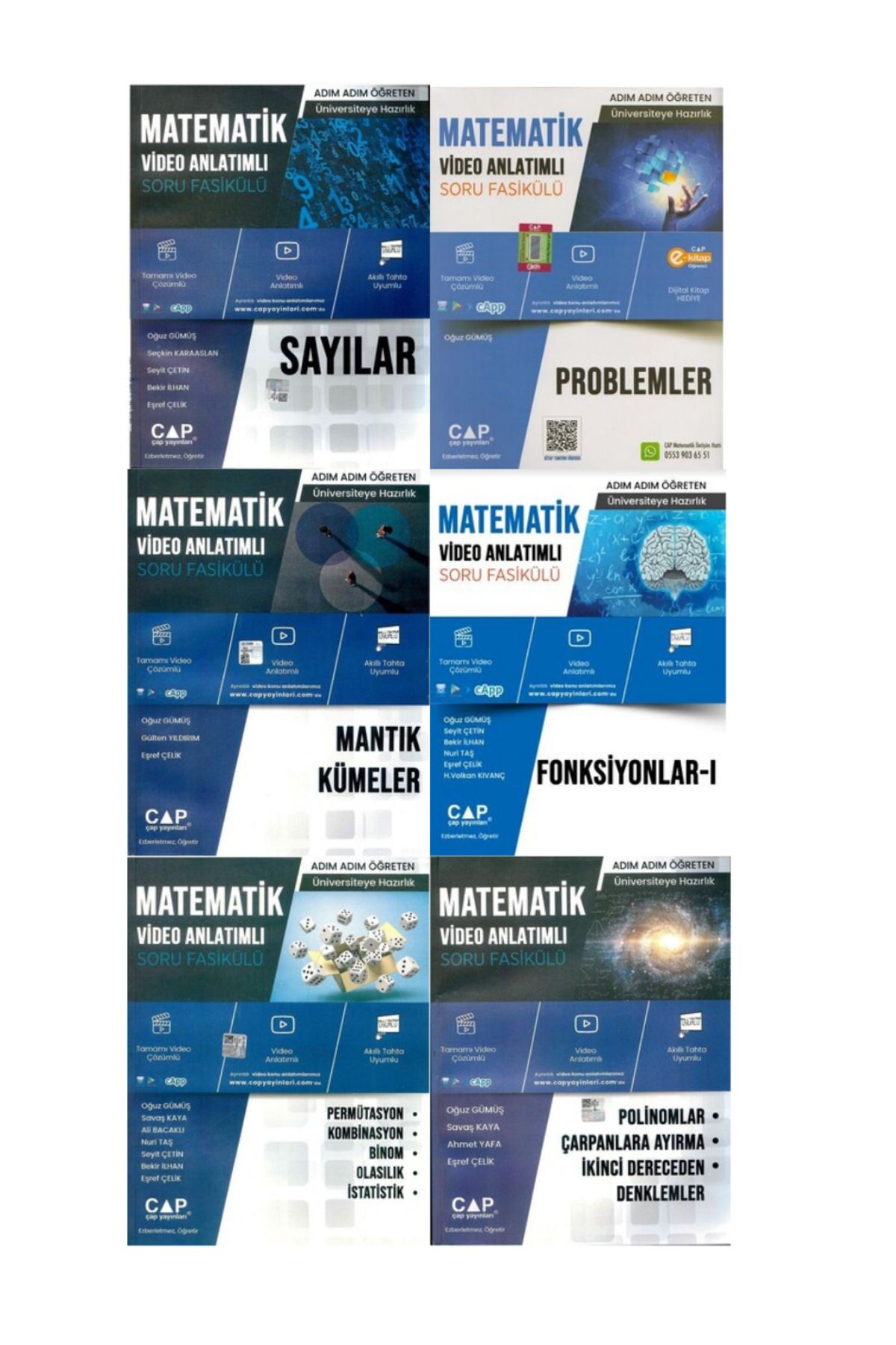 Çap Yayınları 2024 TYT Matematik Fasikülleri Seti - 6 Kitap