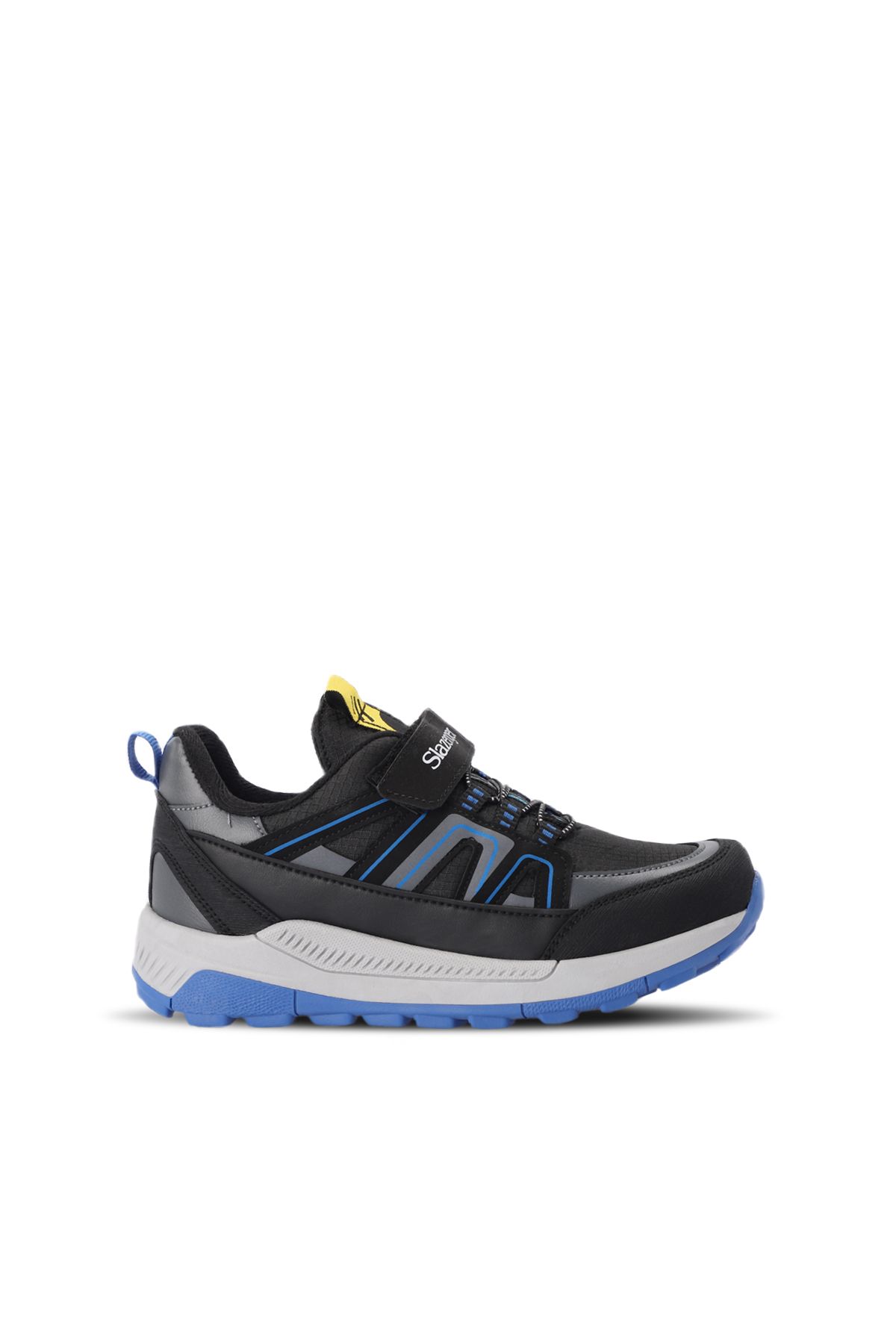 Slazenger KROSS Sneaker Erkek Çocuk Ayakkabı Siyah / Saks Mavi