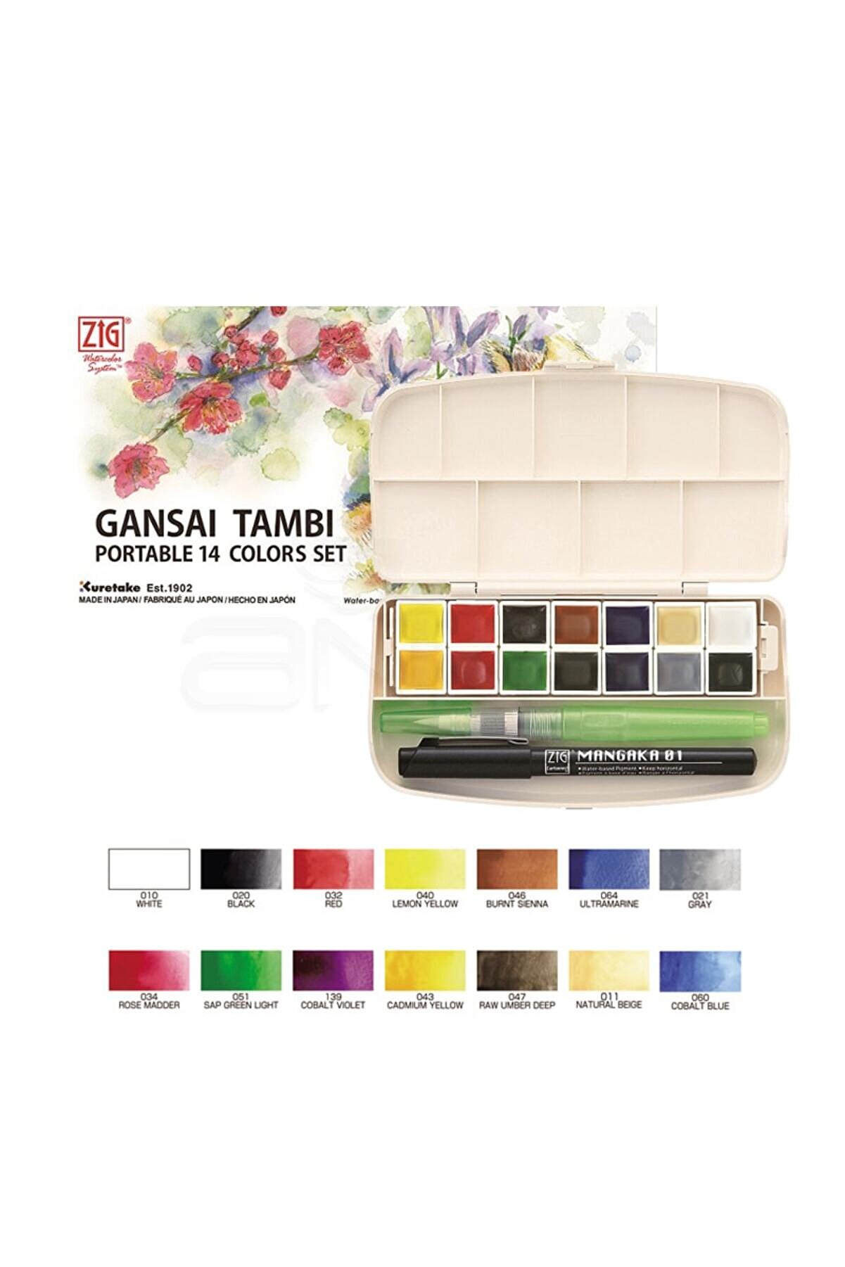Zig Gansai Tambi Portable Sulu Boya Mc30-114