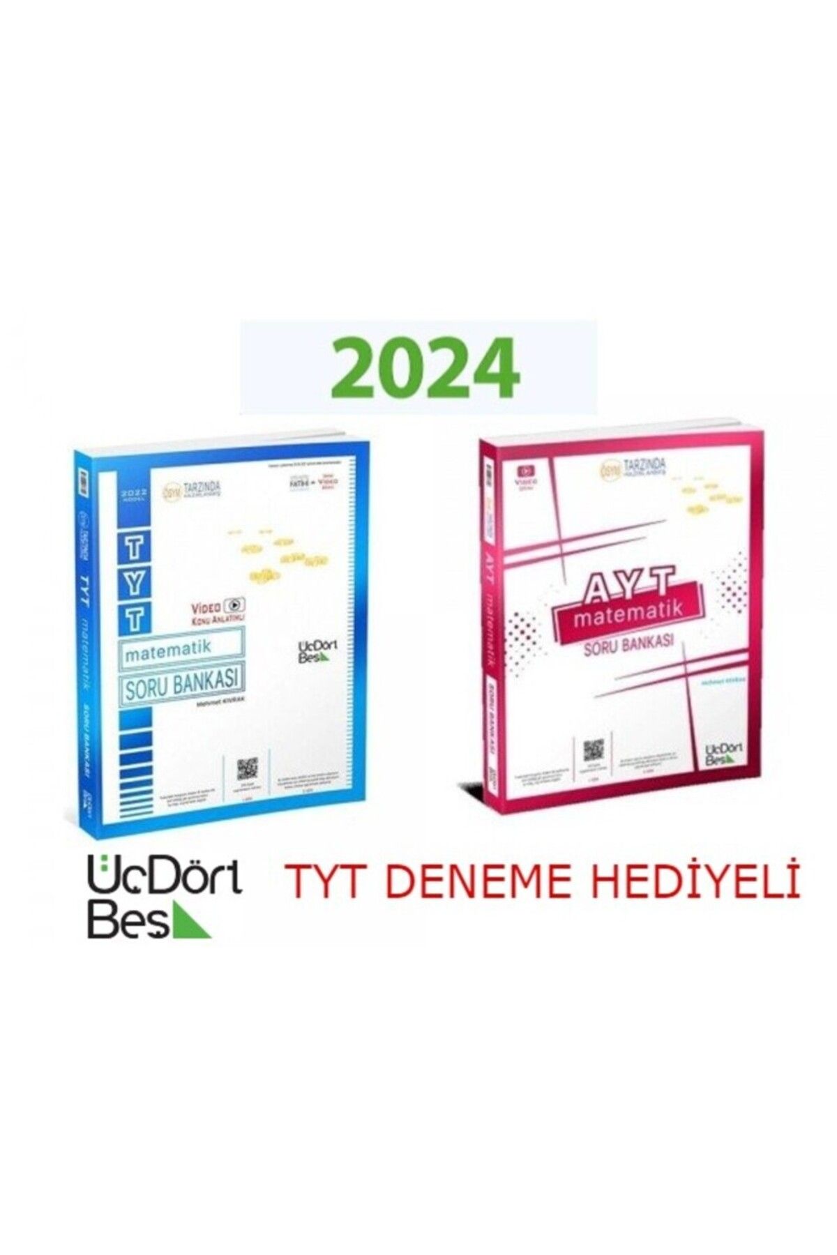 Üç Dört Beş Yayıncılık 345 Tyt-Ayt Matematik Seti 2024 model + TYT DENEMELİ