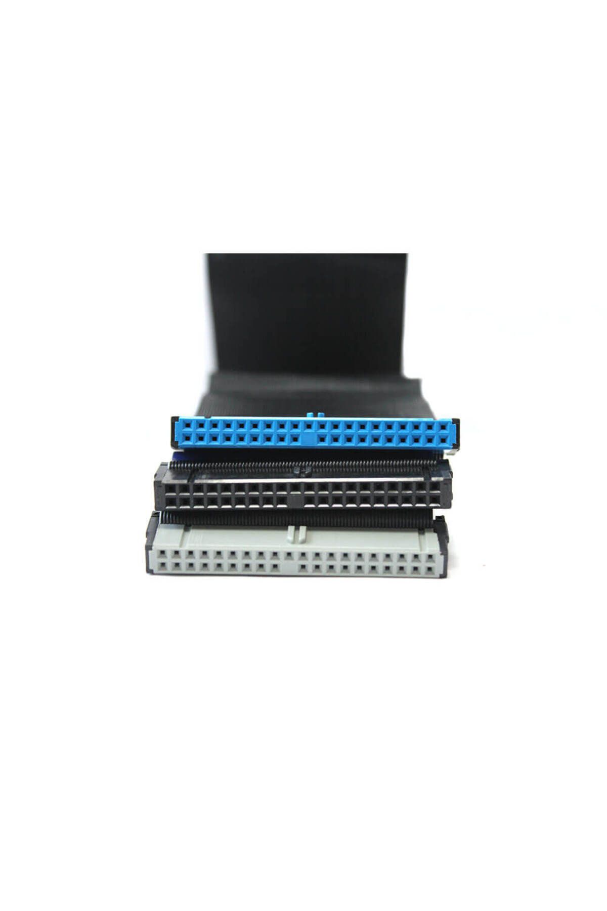 Foxconn IDE 39 Pin Dişi Dişi Üç Konnektör Veri Data Kablosu - 5 Adet