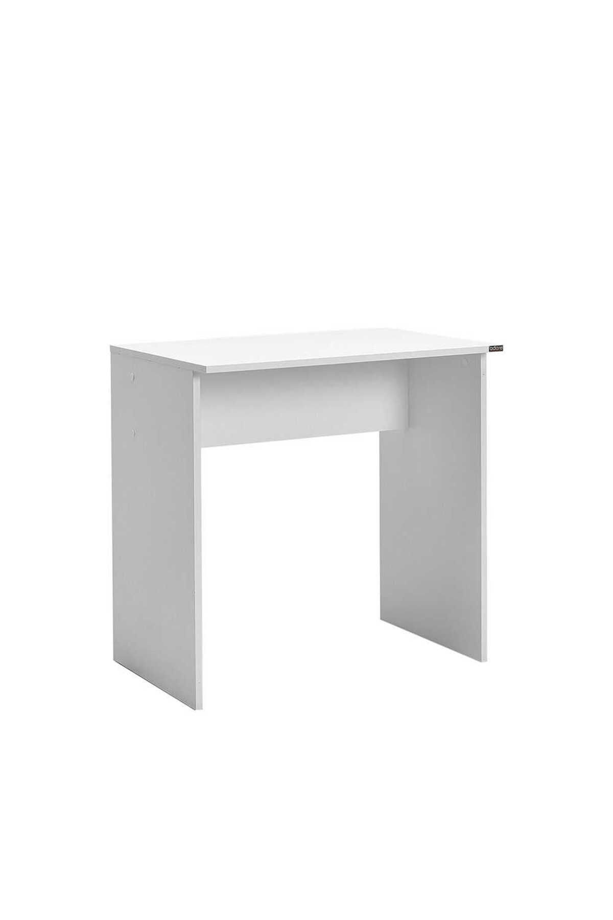 Adore Mobilya White Çalışma Masası -mat Beyaz 72x75x52 Cm (gxyxd)