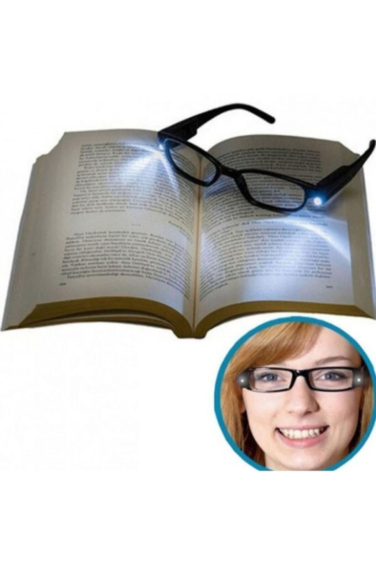 ÖzSima Kitap Okuma Gözlüğü Işıklı Camsız