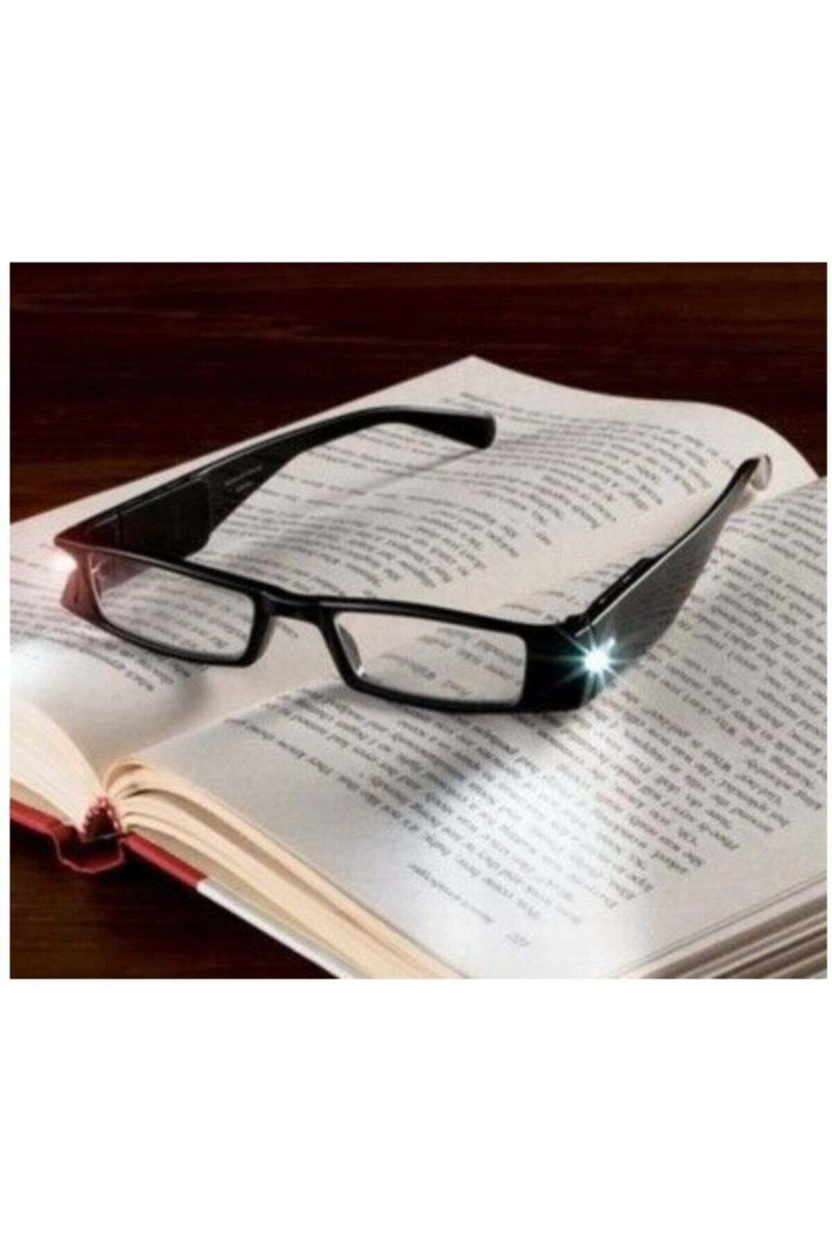 HENO BUTİK Led Işıklı Kitap Okuma Gözlüğü Camsız Gözlük