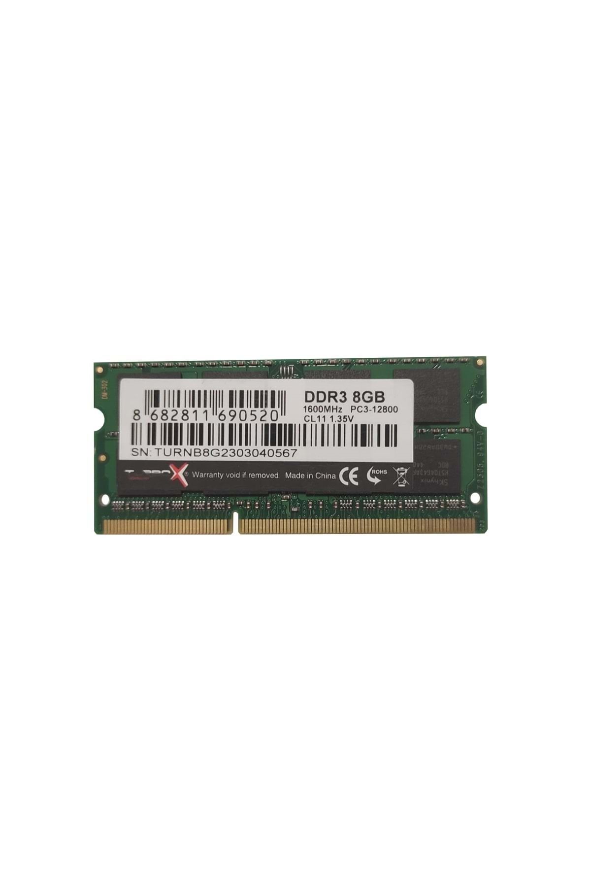 TURBOX EVORİON 8GB DDR3 1600MHZ NB RAM