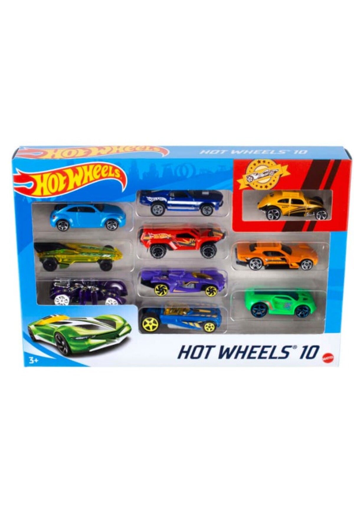 Mattel 54886 Hot Wheels 10'luAraba Seti