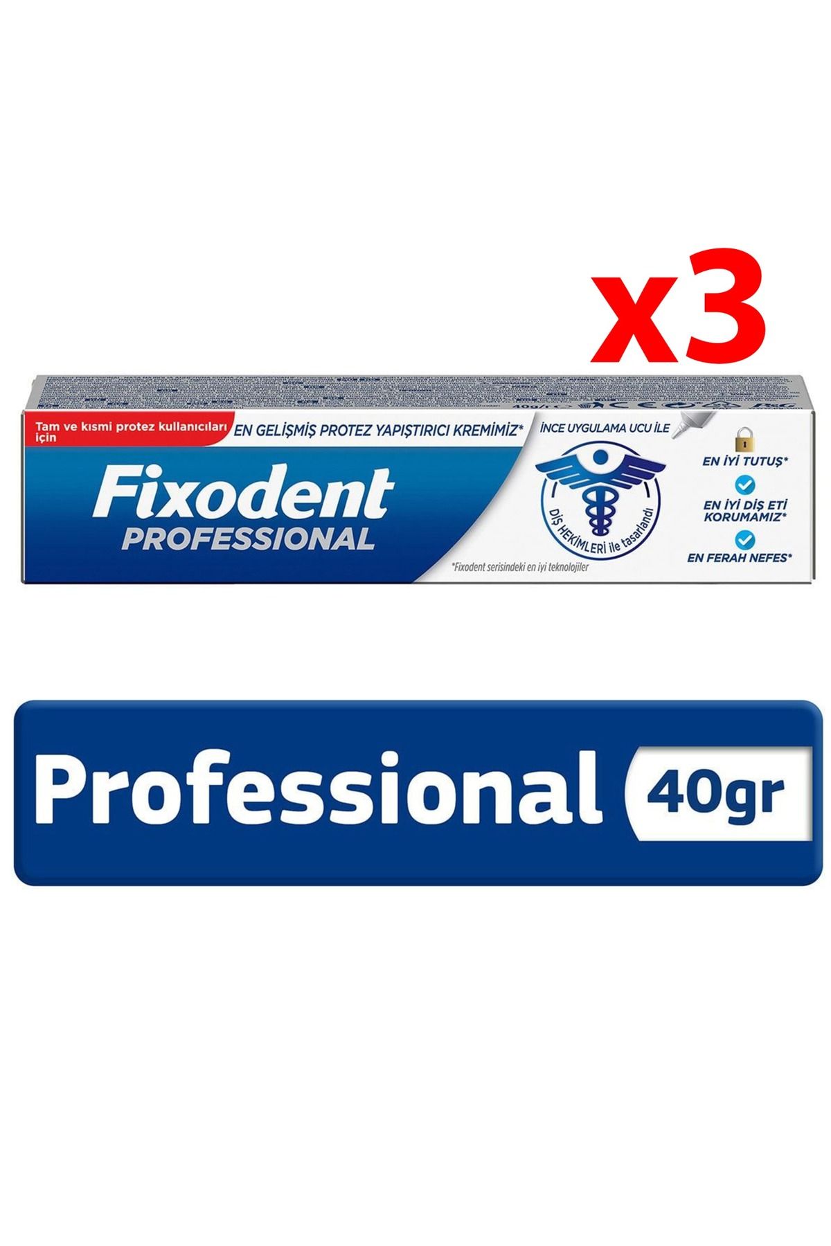 Fixodent Professıonal 40 Gr - 3 Adet