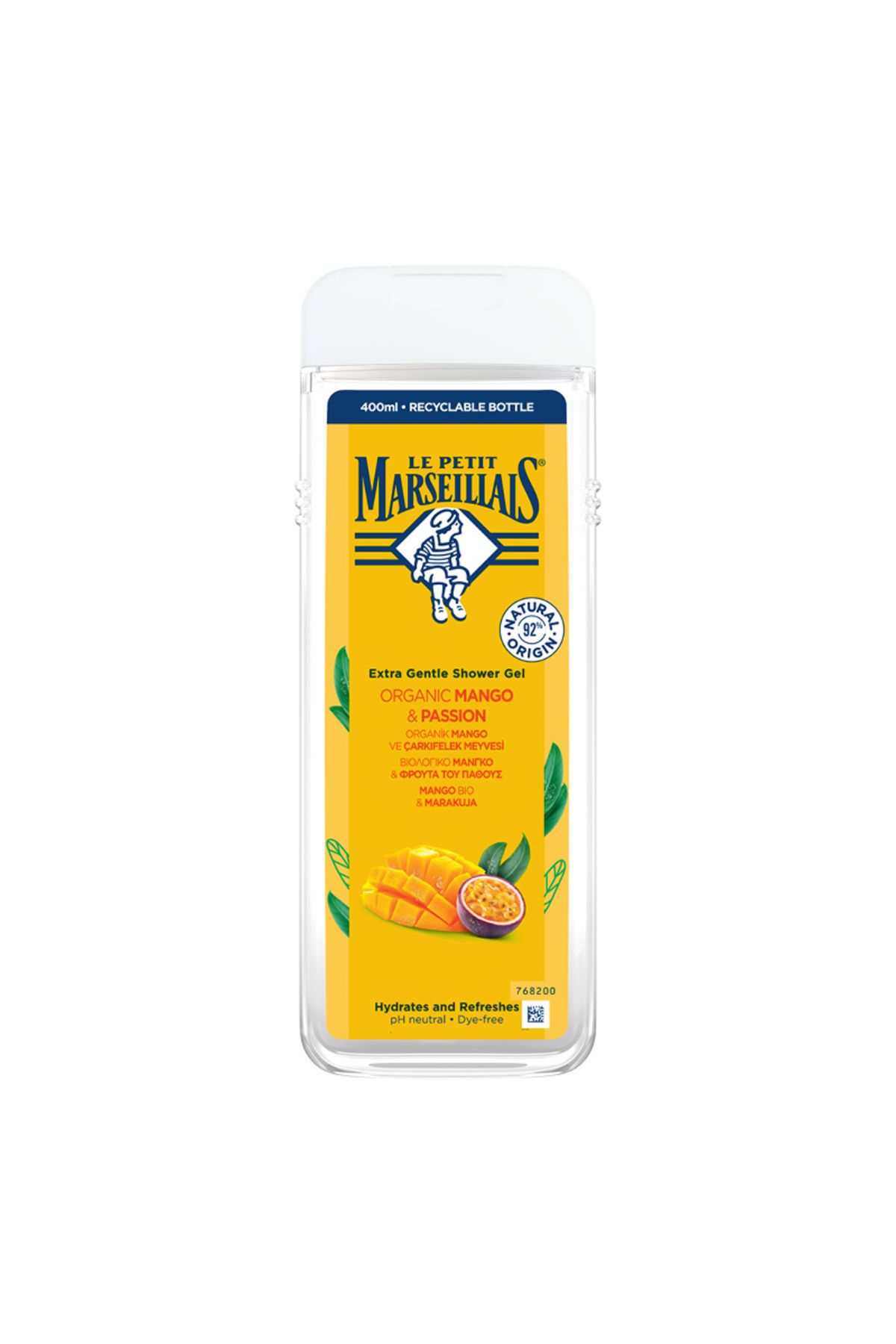 Le Petit Marseillais Organik Mango ve Çarkıfelek Meyvesi Duş Jeli 400 ml