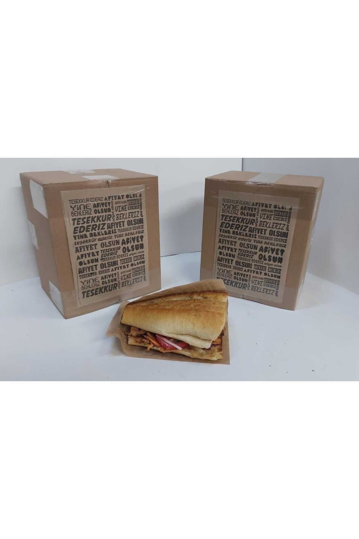 ecenplast Sandviç , Yarım Ekmek , Fast Food Kese Kağıdı 13 Cm X 18 Cm 1.000 Adetli