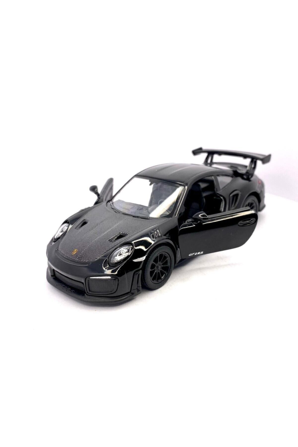 Kinsmart Siyah Çek Bırak Porsche 911 Gt2 Rs Oyuncak Araba
