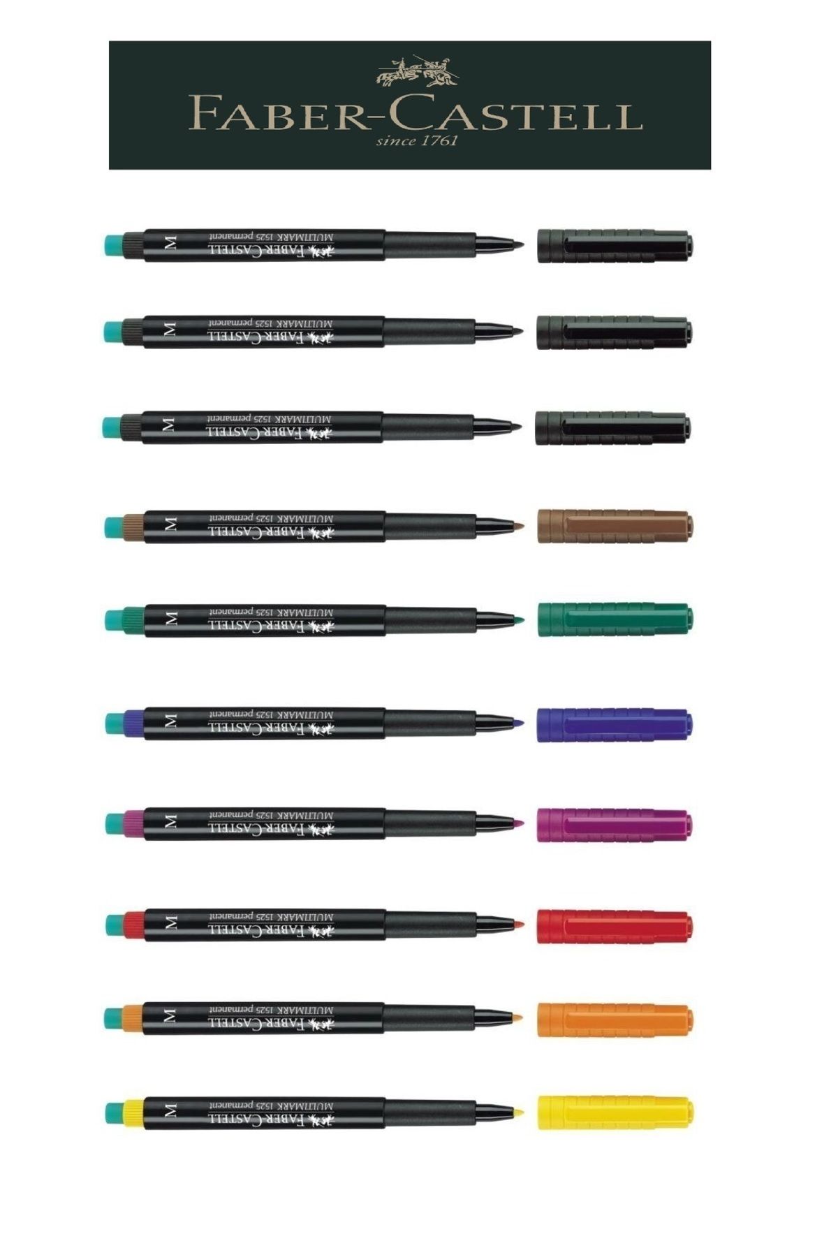 Faber Castell Permanent 10'lu M (Kalın Uç) Set