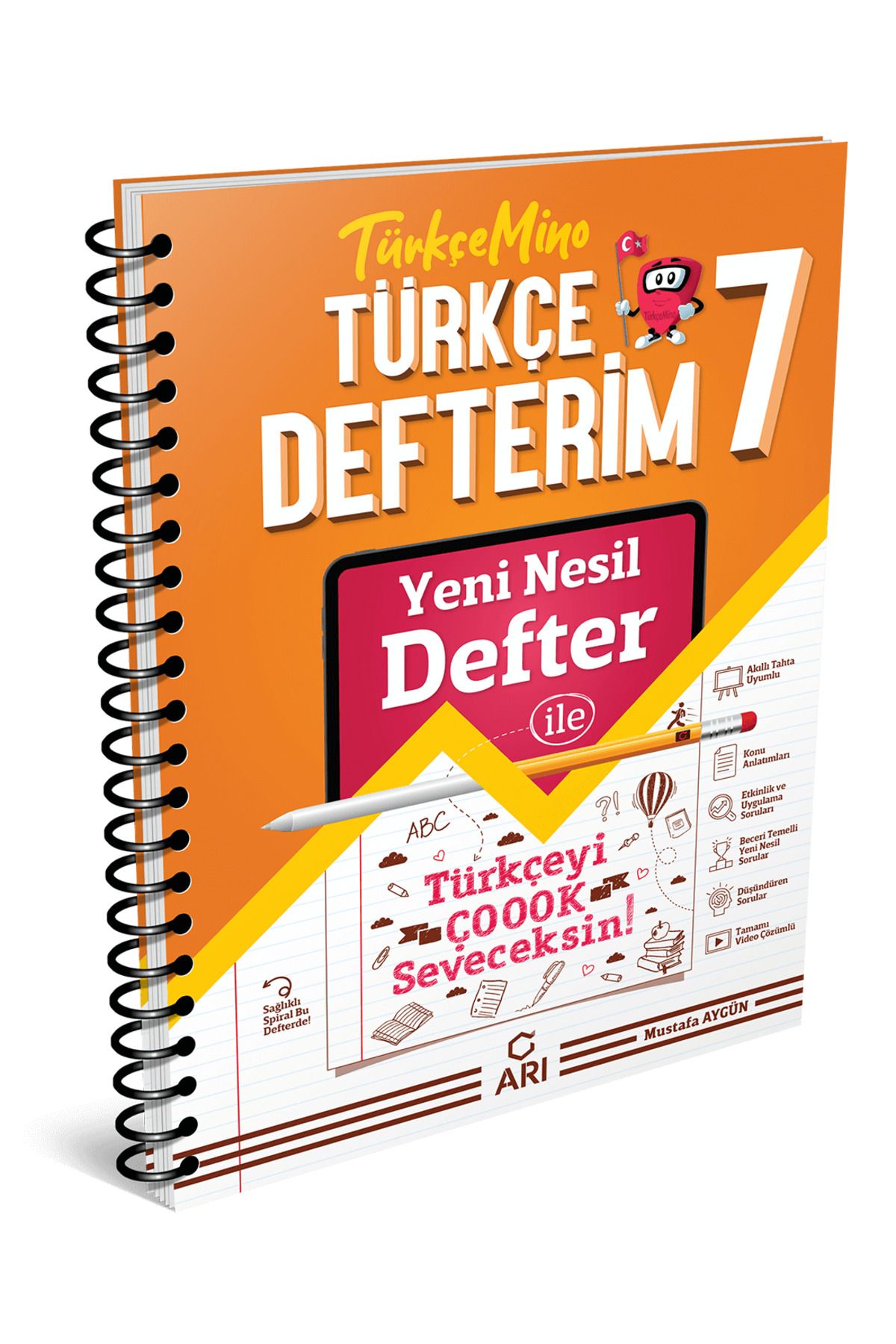 Arı Yayıncılık 7 Sınıf Türkçe Defterim Türkçemino