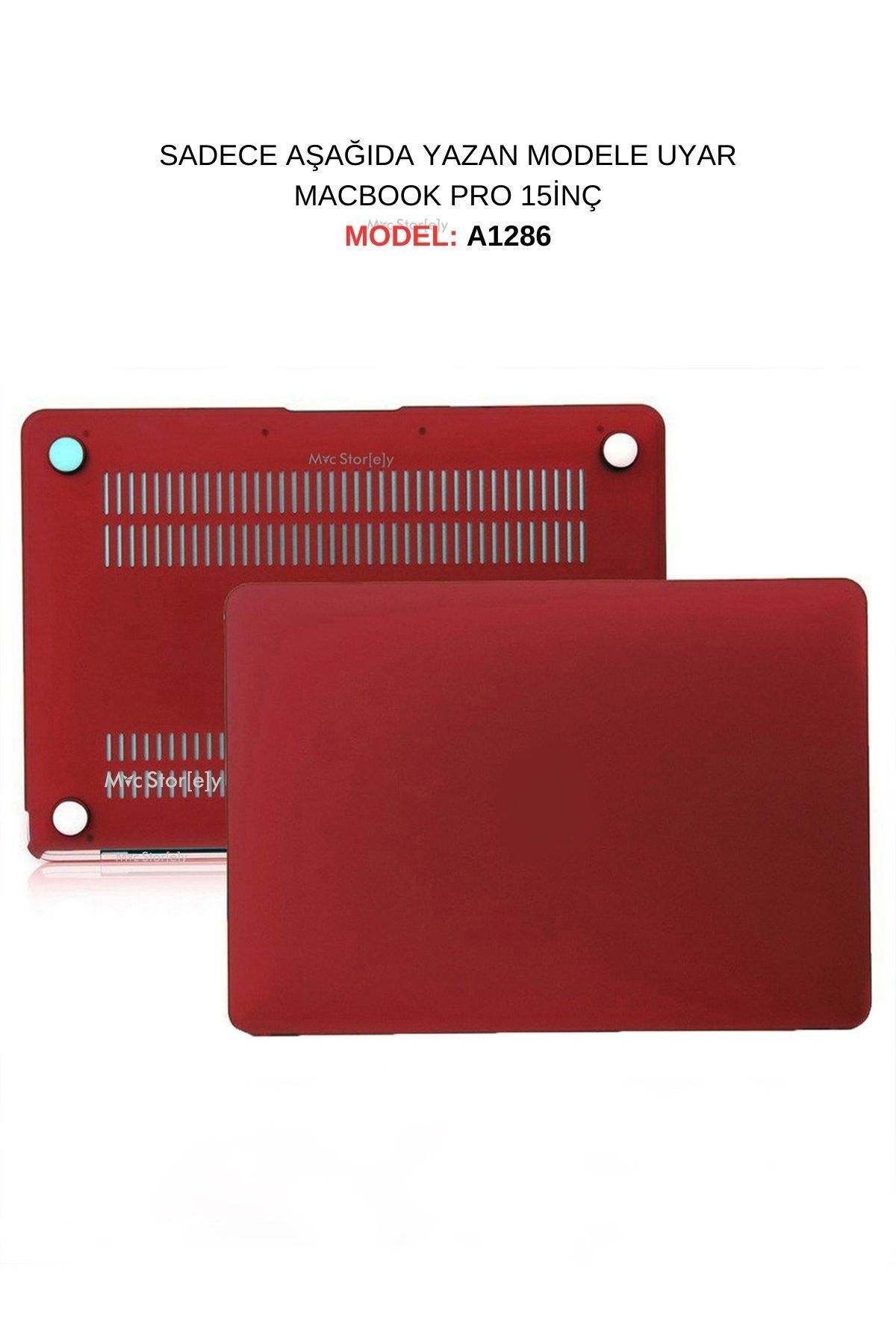 Mcstorey Macbook Pro Kılıf 15 Inç Mat A1286 (ESKİ ETHERNET GİRİŞLİ MODEL 2008-2012) Ile Uyumlu