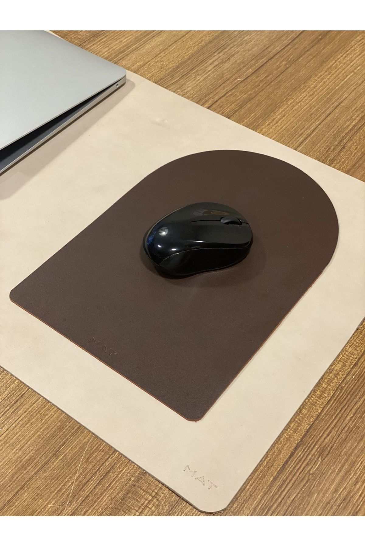 MAT Deri Mousepad Hakiki Deri El Yapımı Özel Tasarım Oyuncu Mousepad 28x19 cm