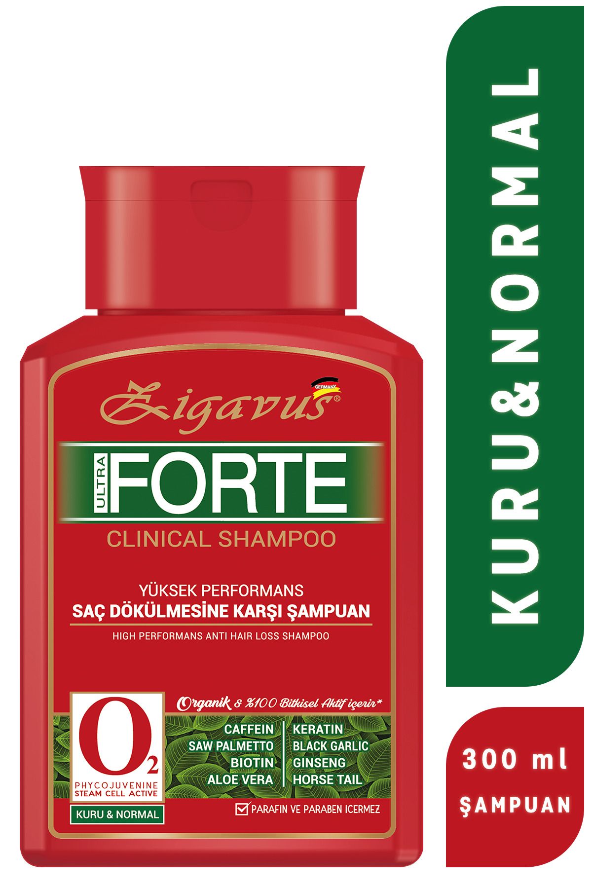 Zigavus Forte Ultra Clinical Kuru ve Normal Saçlar için Şampuan 300 ml 8699349139353