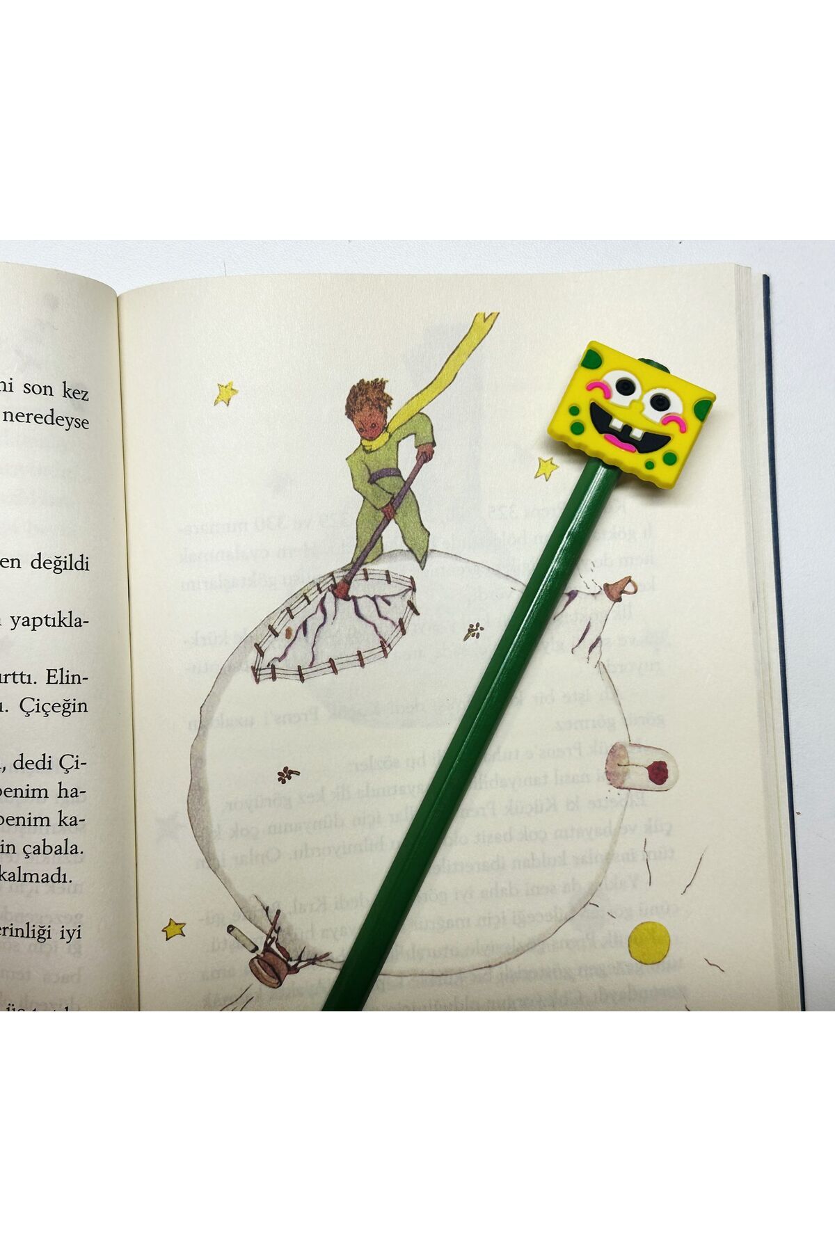 CA Accessories Sevimli Kalem Süsü Süngerbob Spongebob Kalem Arkalığı