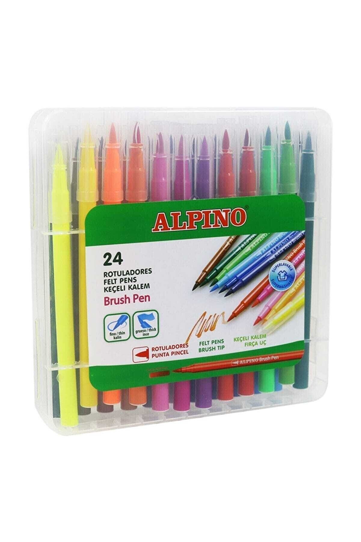 Alpino Alpino 24 Renk Fırça Uçlu Keçeli Kalem Ar-000183