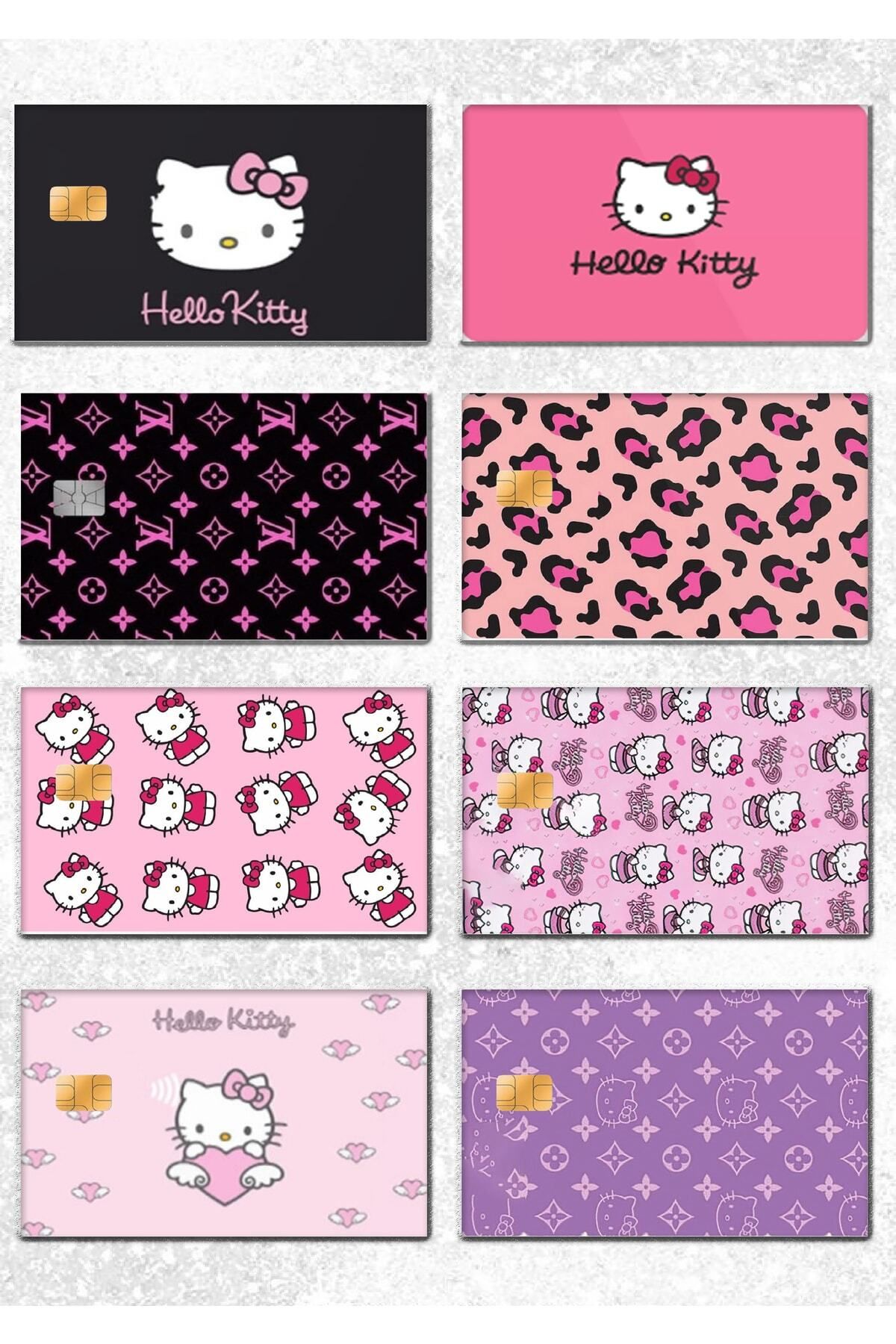 ESİLA 14 Adet Hello Kitty Vl Kart Kaplama Sticker - Banka&kredi&papara&tosla Ve Ulaşım Kartı Etiketi