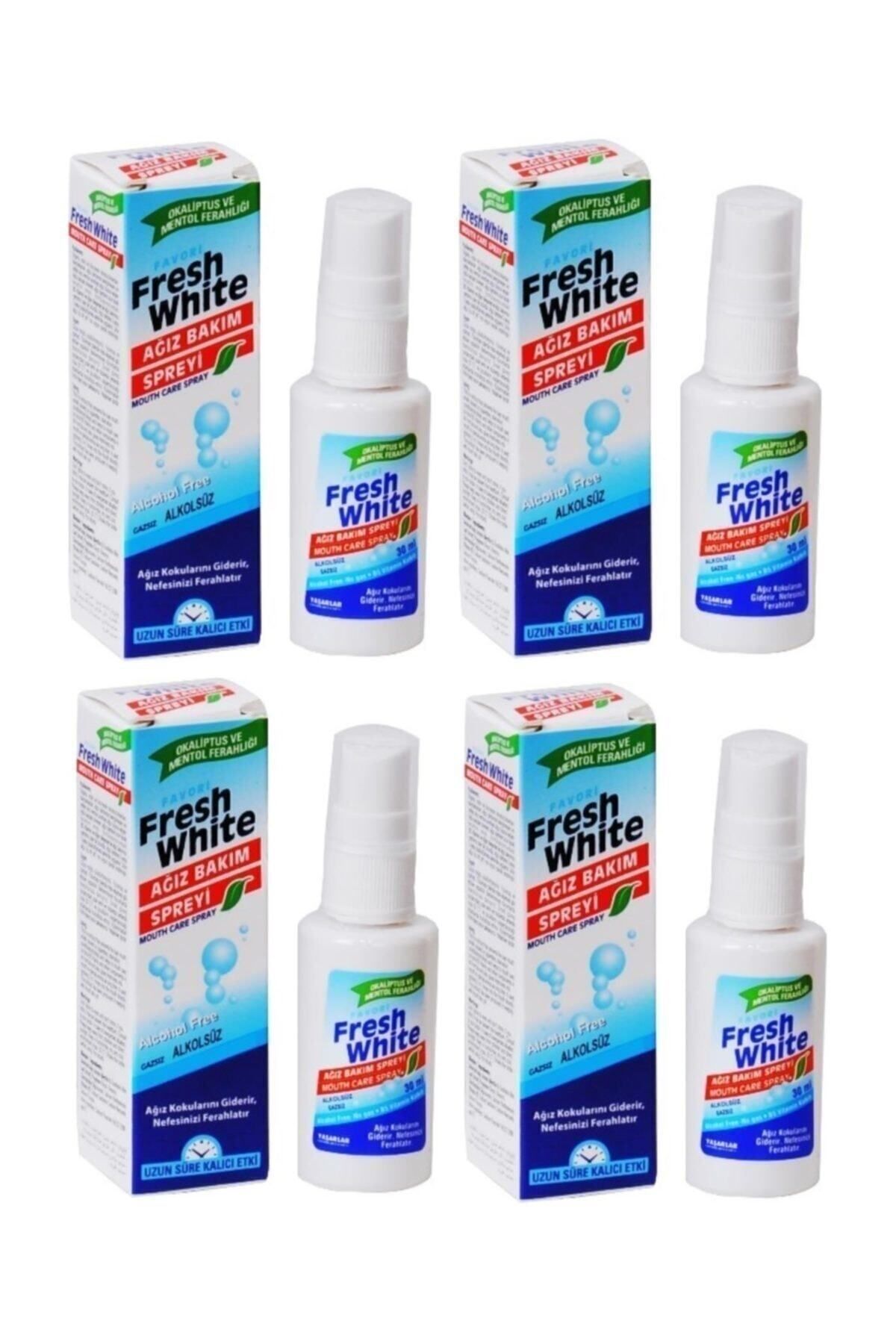 Fresh White Fresh Whıte Ağız Kokusu Giderici Önleyici Sprey 4 Adet 30 ml