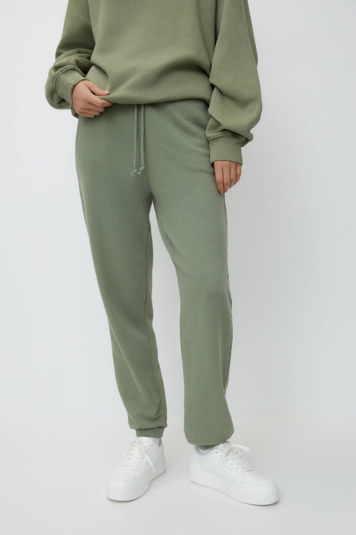 Pull & Bear Soluk efektli jogger pantolon