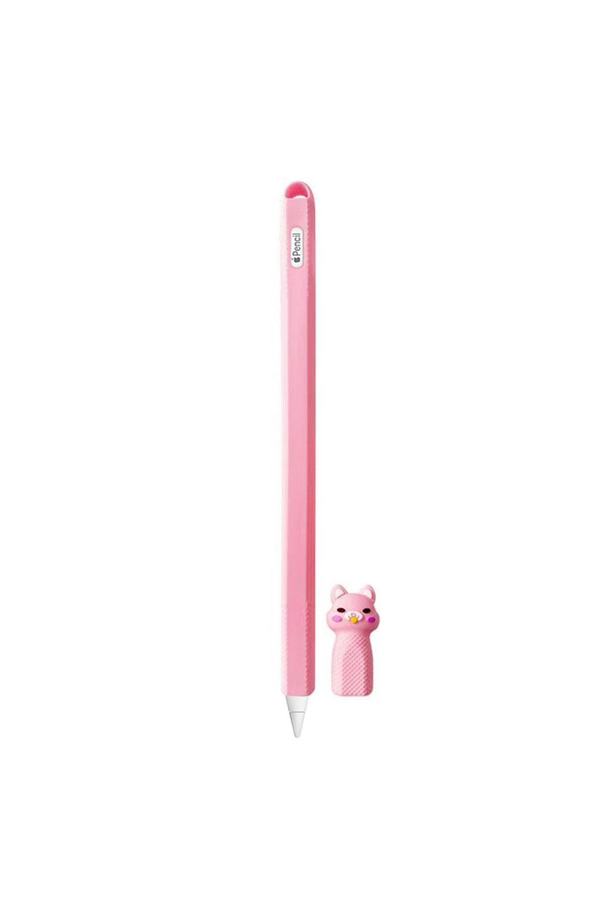 Tagomoon Apple Pencil (2. NESİL) Uyumlu Kılıf Renkli Kedi Figürlü Kaydırmaz Silikon Koruyucu