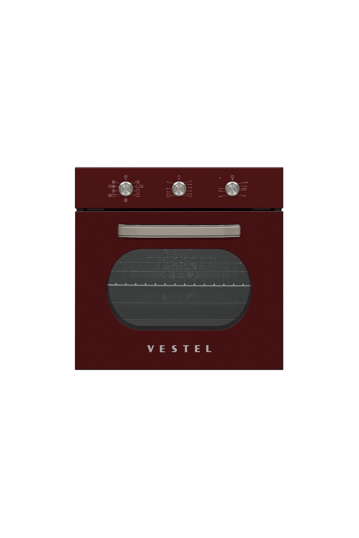 VESTEL Af-6682 Retro Bordo 69 Lt A Enerji Sınıfı Ankastre Fırın