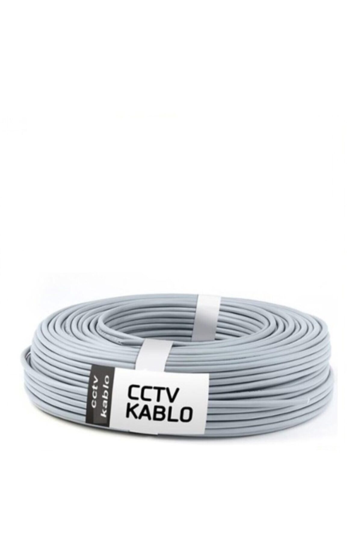 CCTV Kamera Montaj Kablosu 100 Metre 2+1 Kablo 0,50mm