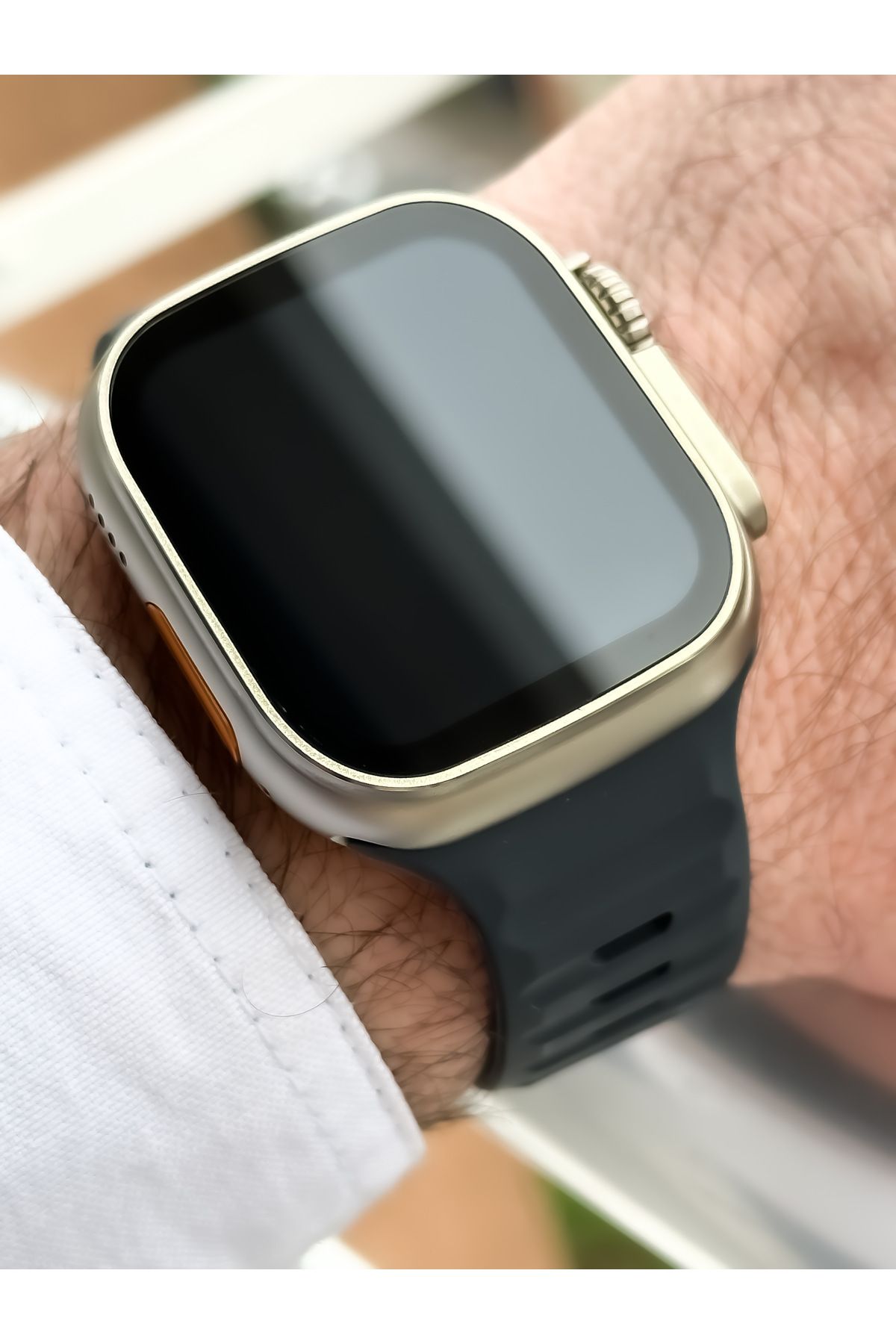 FERRO Füme Silikon Kordon,sesli Görüşme,garantili, Watch Akıllı Saat Bileklik