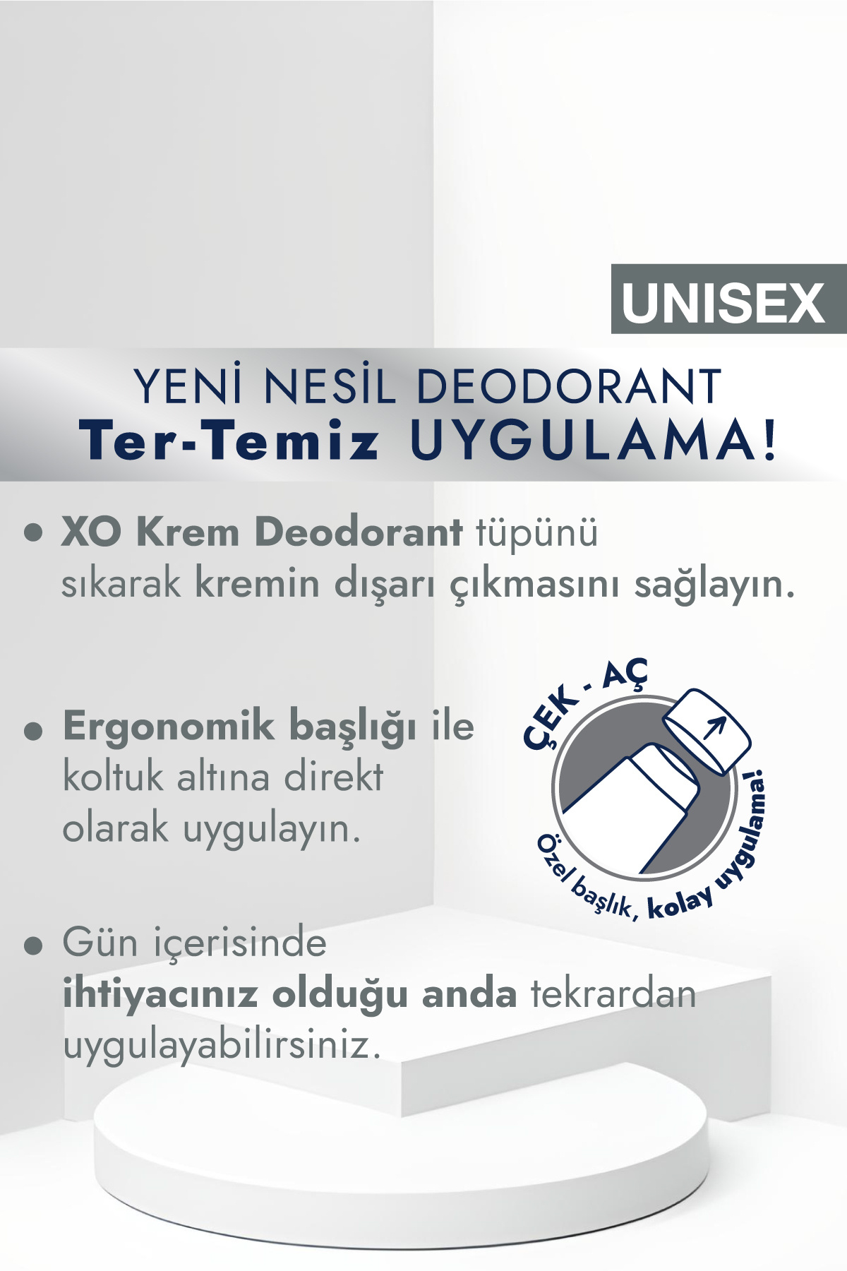 Unisex Kream Deodorant Care & Effective Kokulu Parfümlü 75 ml._6