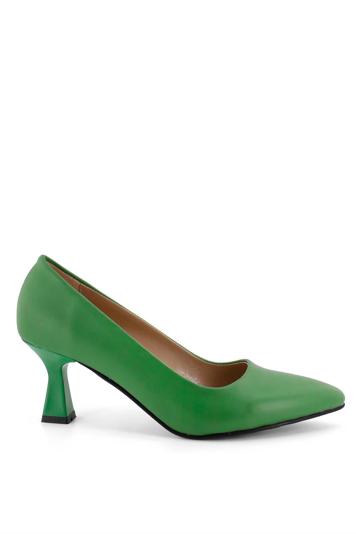Ayakkabı Fuarı Elit Mst937C Kadın Stiletto Yeşil