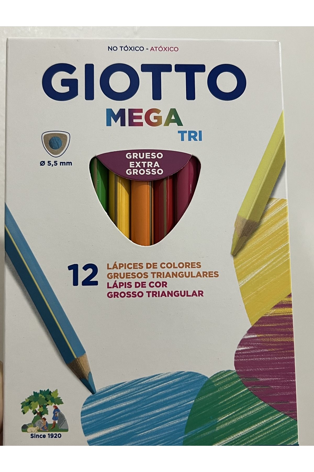 Giotto Gıotto Mega Tri 12li Kutu Kuru Boya