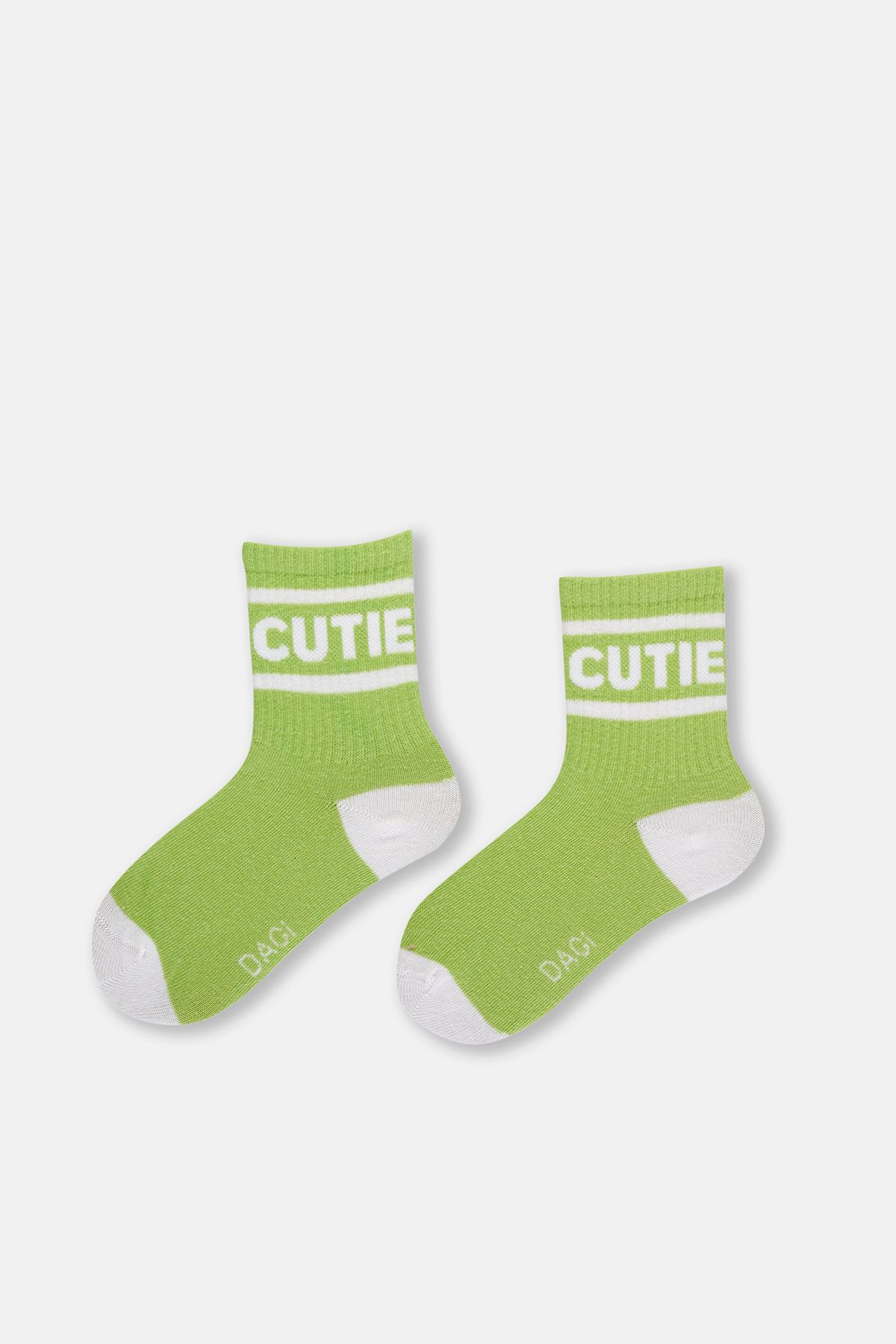 Dagi Yeşil Kız Çocuk Cutıe Jakarlı Çorap