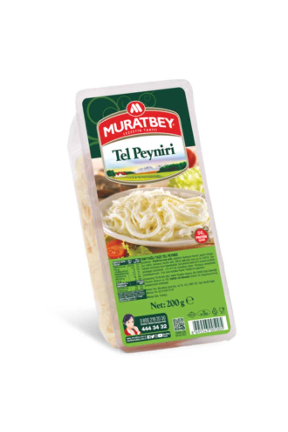 Muratbey ( MİNİ KAYMAK HEDİYE ) Muratbey Tel Peyniri 200 Gr