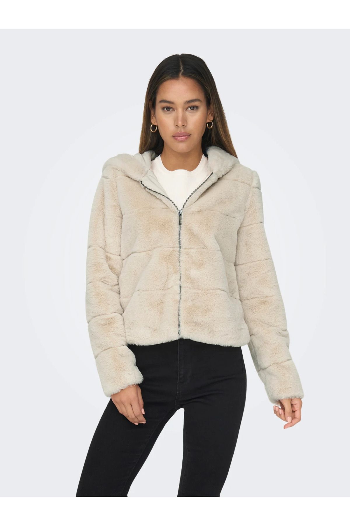 Only Polarlı Hood Ceket