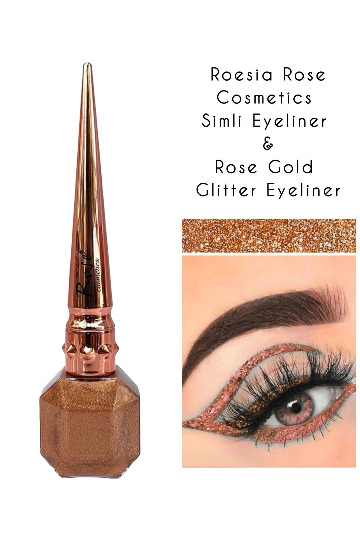 Roesıa Rose Cosmetics Rose Yeni Model Simli Eyeliner & Glitter Eyeliner