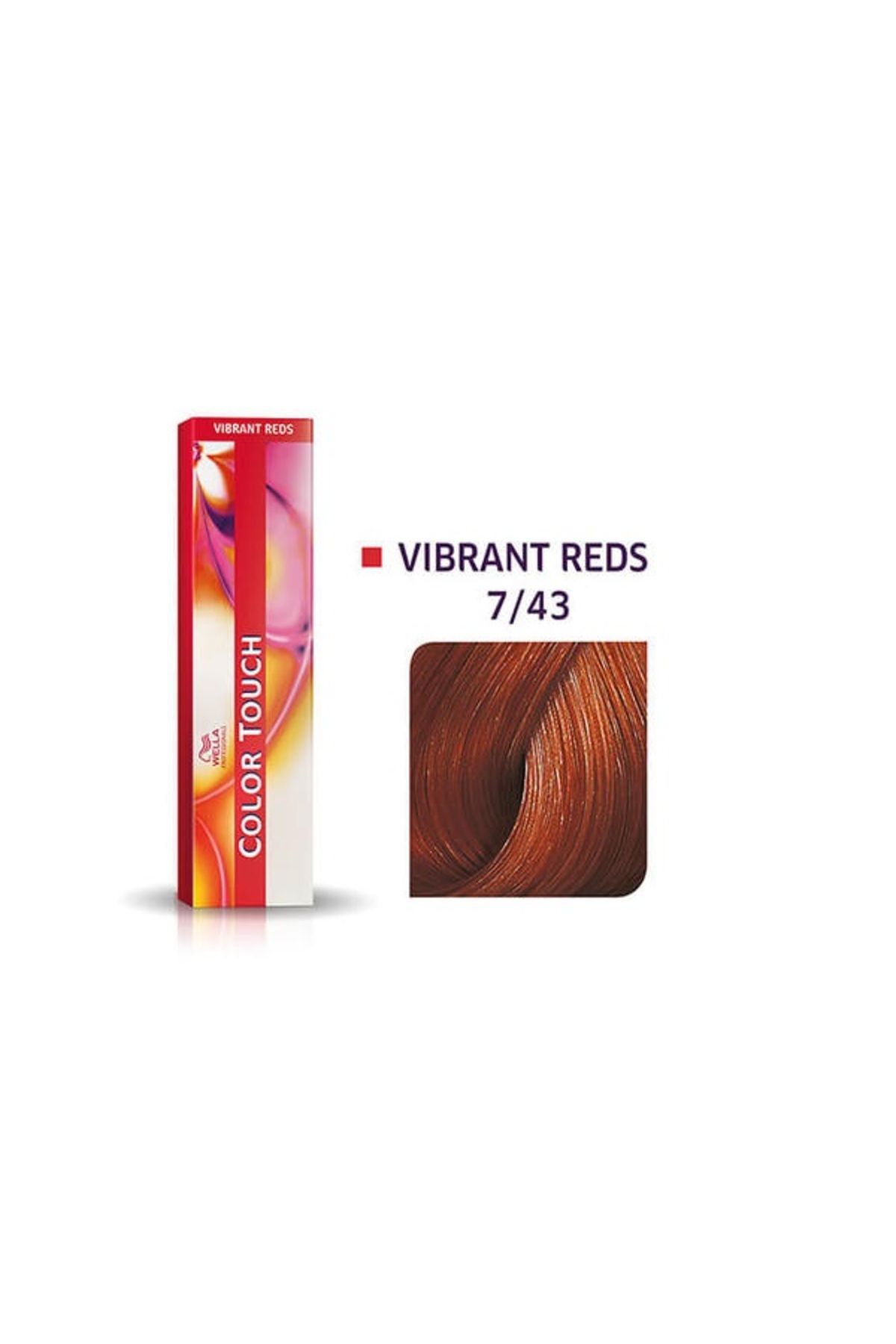 Wella Color Touch Vibrant Red 7/43 Orta Sarışın/Kırmızı Altın Saç Boyası 60 ml