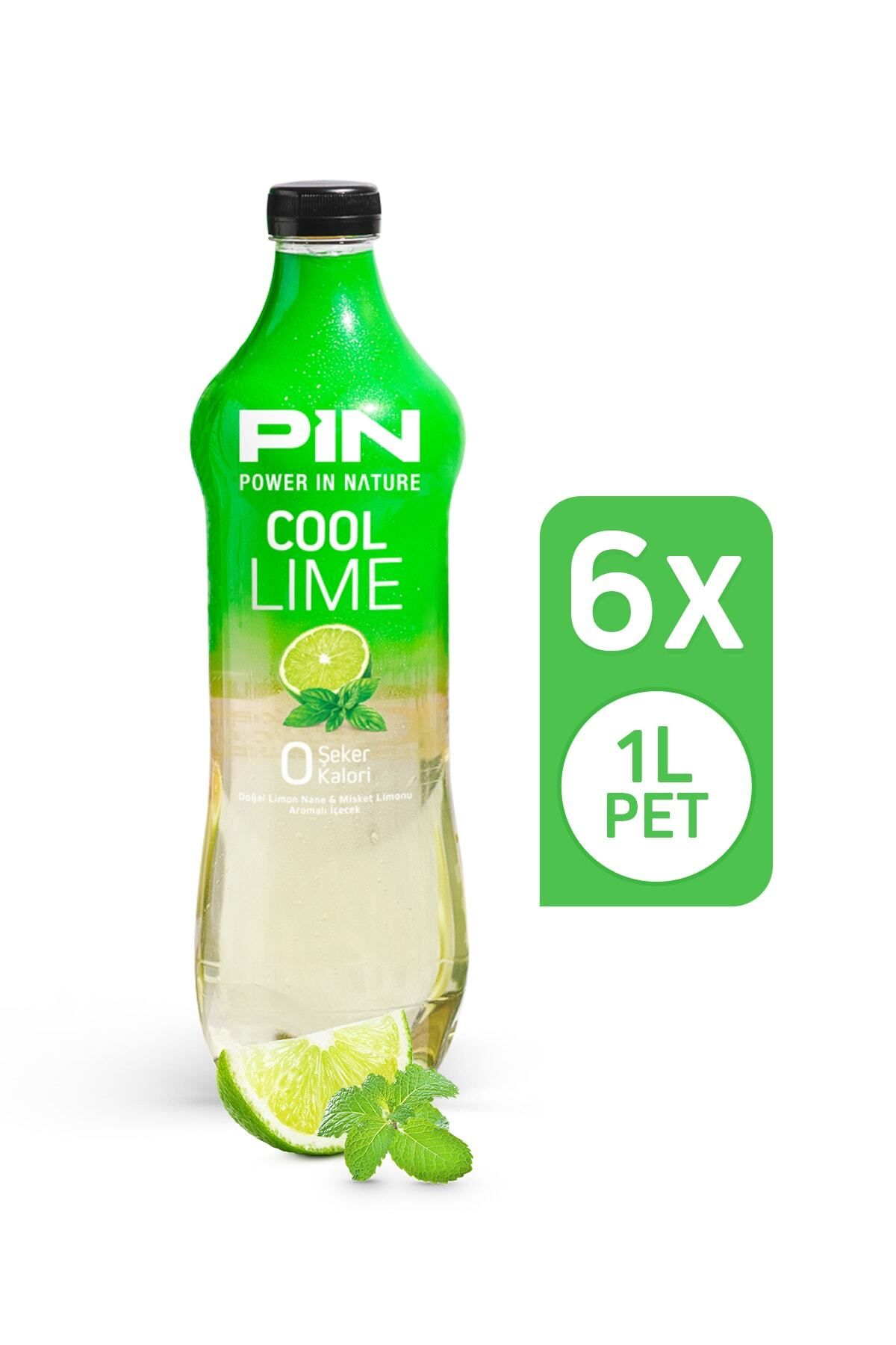 Pin Cool Lime - Şekersiz & Kalorisiz 1 Litre X 6 Adet