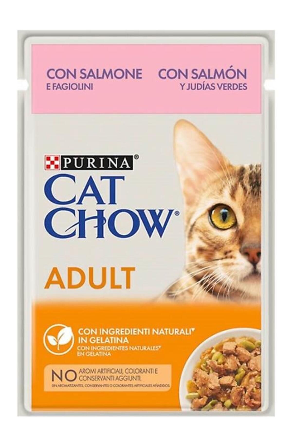 Purina Cat Chow Somonlu Yetişkin Kedi Konserve Maması 85 Gr