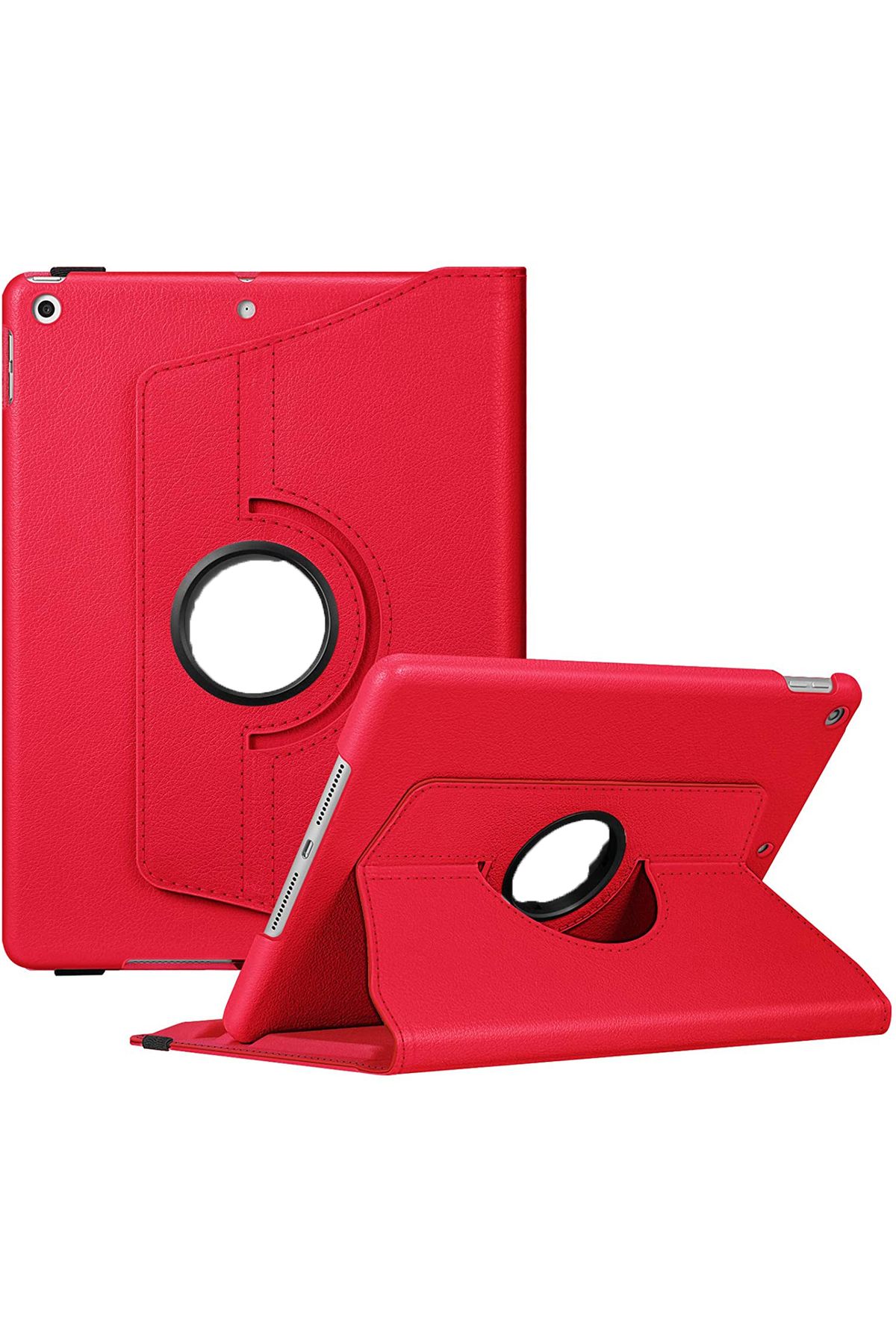 MOBAX Ipad 8.nesil 10.2" Kılıf Dönebilen Standlı Case A2270 A2428 A2429 A2430 Kırmızı