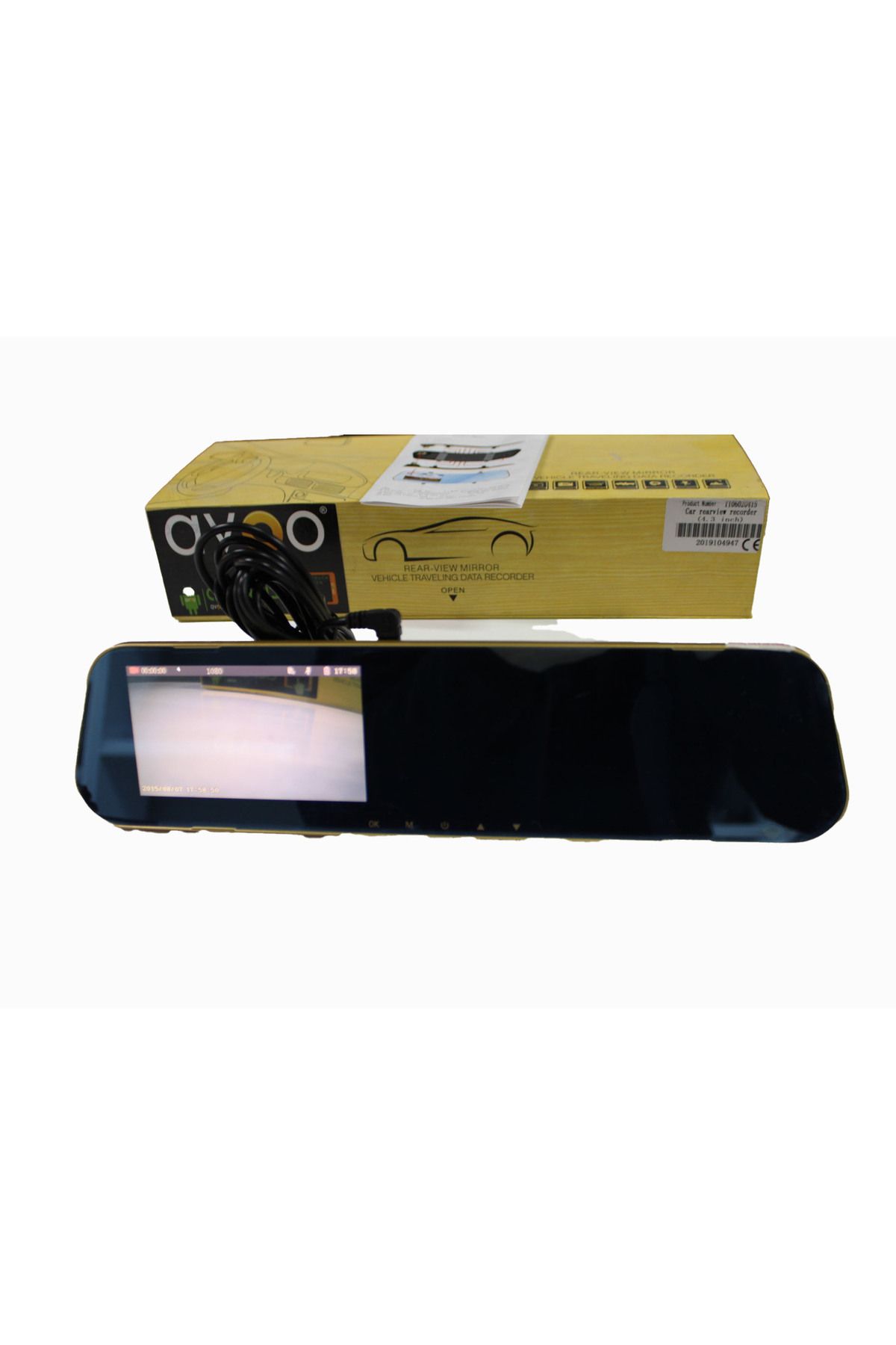 Smart Dragon DVR Ayna Kamera Seti 4.3 inç Uyumlu Android Multimedya Kamera