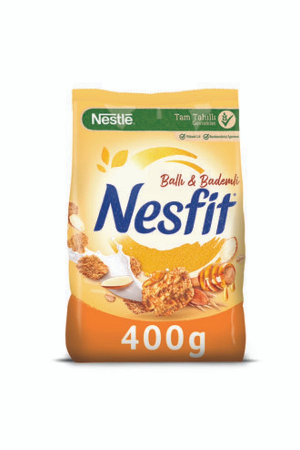 Nestle Ballı Bademli 400 Gr ( ZÜBER ÇİLEKLİ 30 GRAM BAR HEDİYE )